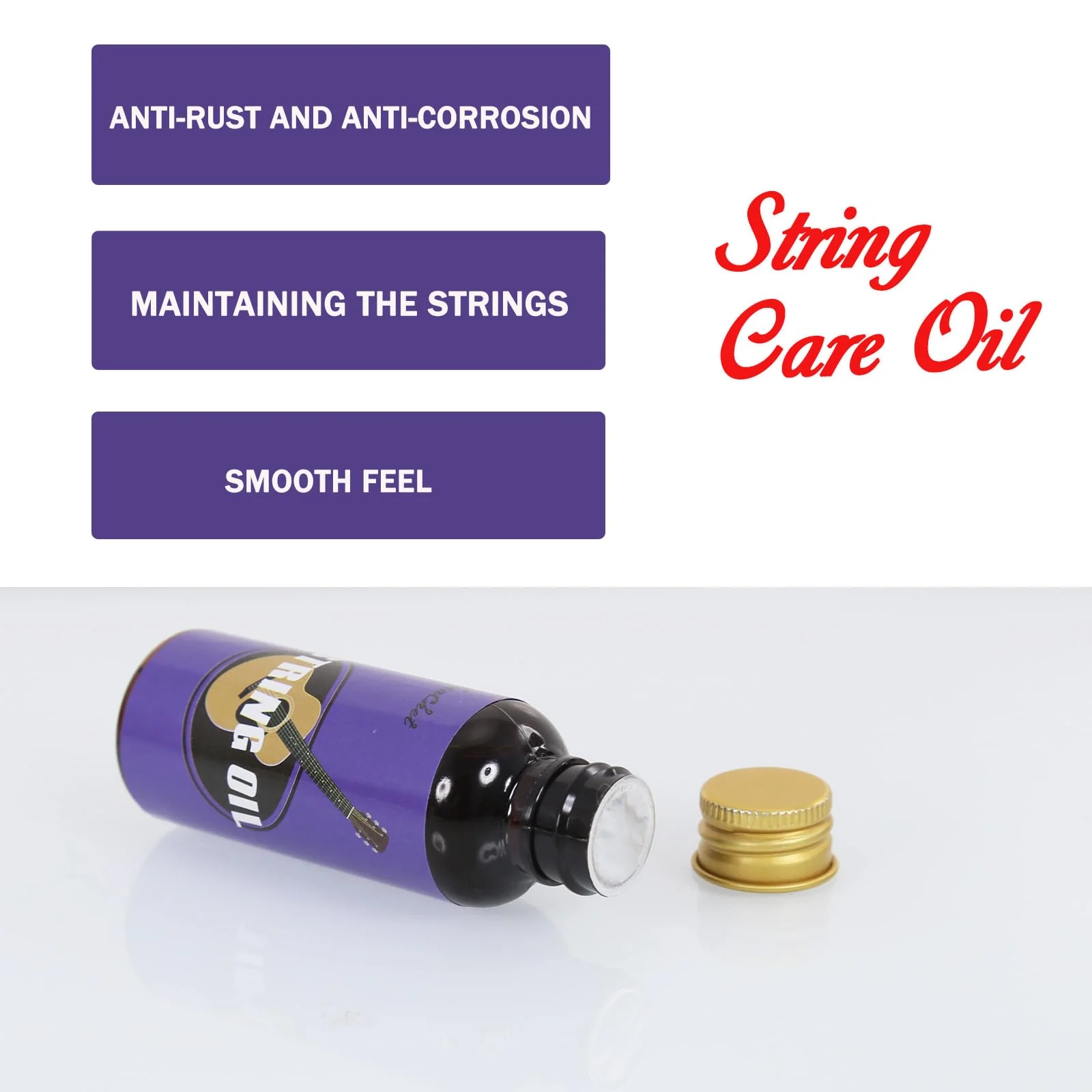 String Oil, Musical Instrument String Oil, Guitar String Care/Cleaning/Polishing Accessories, Lubricant for Guitar, Ukulele - Musical Instrument Accessories - Image 3