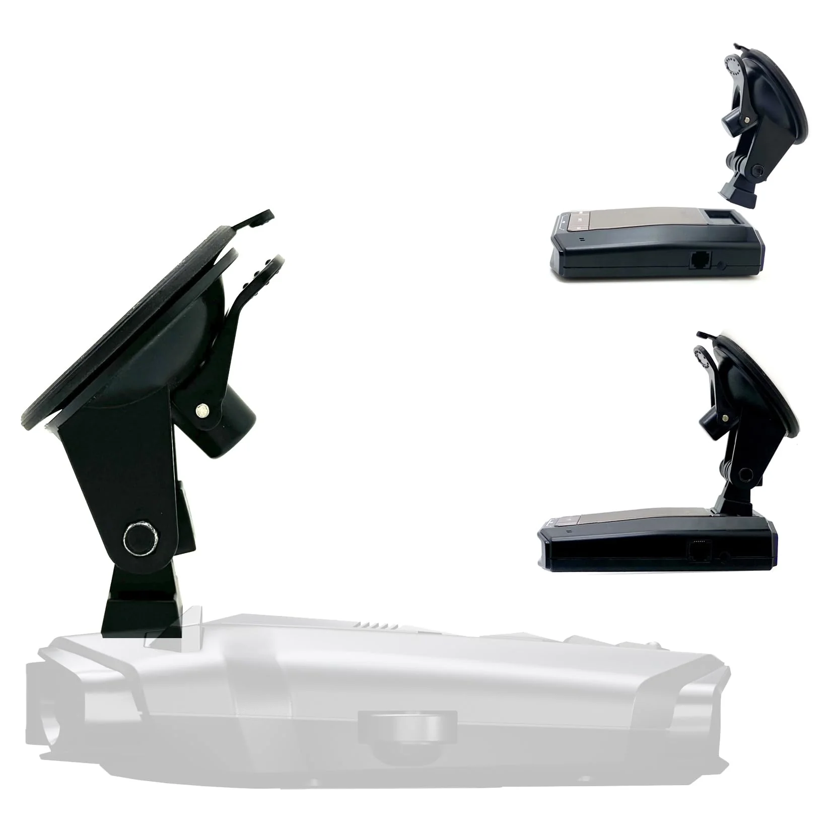 Strong Suction Mount w/Magnetic Dock Cradle for Cobra RAD 700i Dual Pro 360 & Road Scout Radar Detectors (EZ Magnet Connection) - Image 2