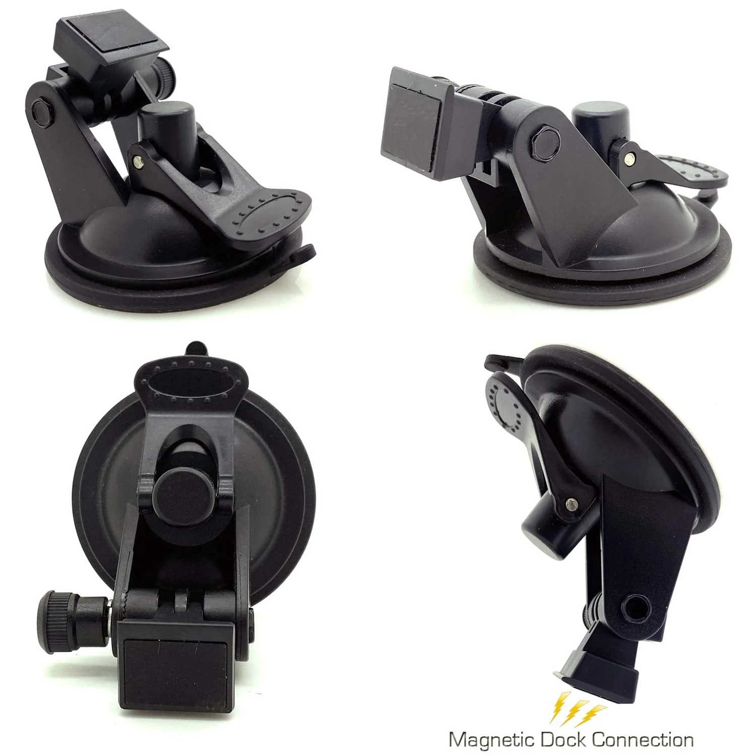 Strong Suction Mount w/Magnetic Dock Cradle for Cobra RAD 700i Dual Pro 360 & Road Scout Radar Detectors (EZ Magnet Connection) - Image 5