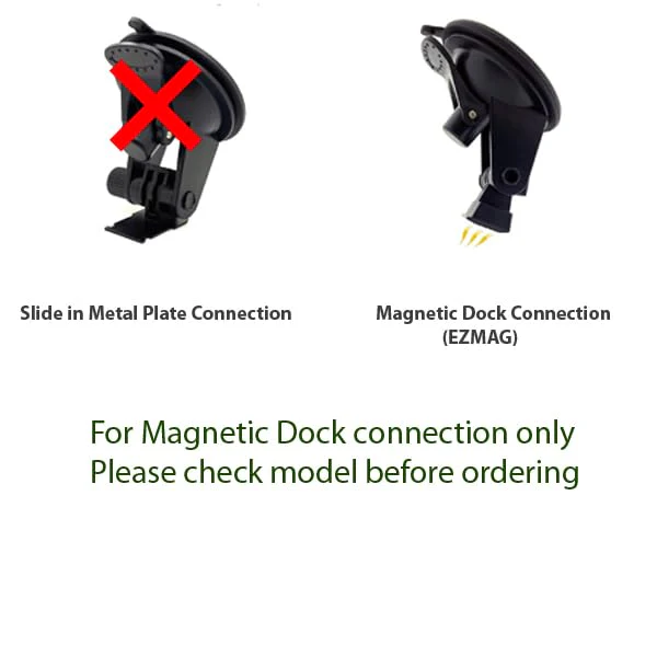 Strong Suction Mount w/Magnetic Dock Cradle for Cobra RAD 700i Dual Pro 360 & Road Scout Radar Detectors (EZ Magnet Connection) - Image 6