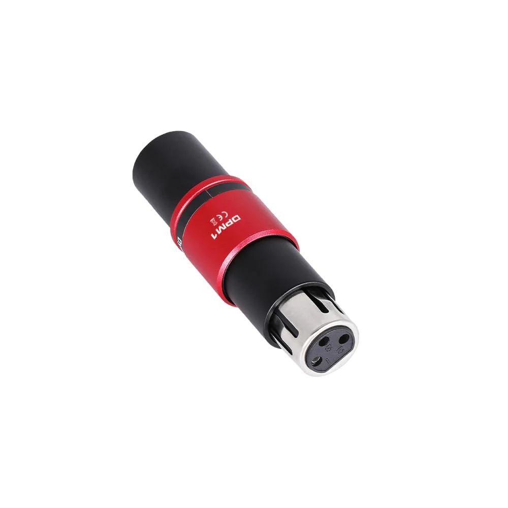 StudioMan DPM1 XLR Dynamic Microphones Preamp, 29dB Gain & Low-Noise Signal Boost, Plug-and-Play Metal Adapter with Universal XLR Compatibility - for Studio/Stage - Red/Black - Image 3
