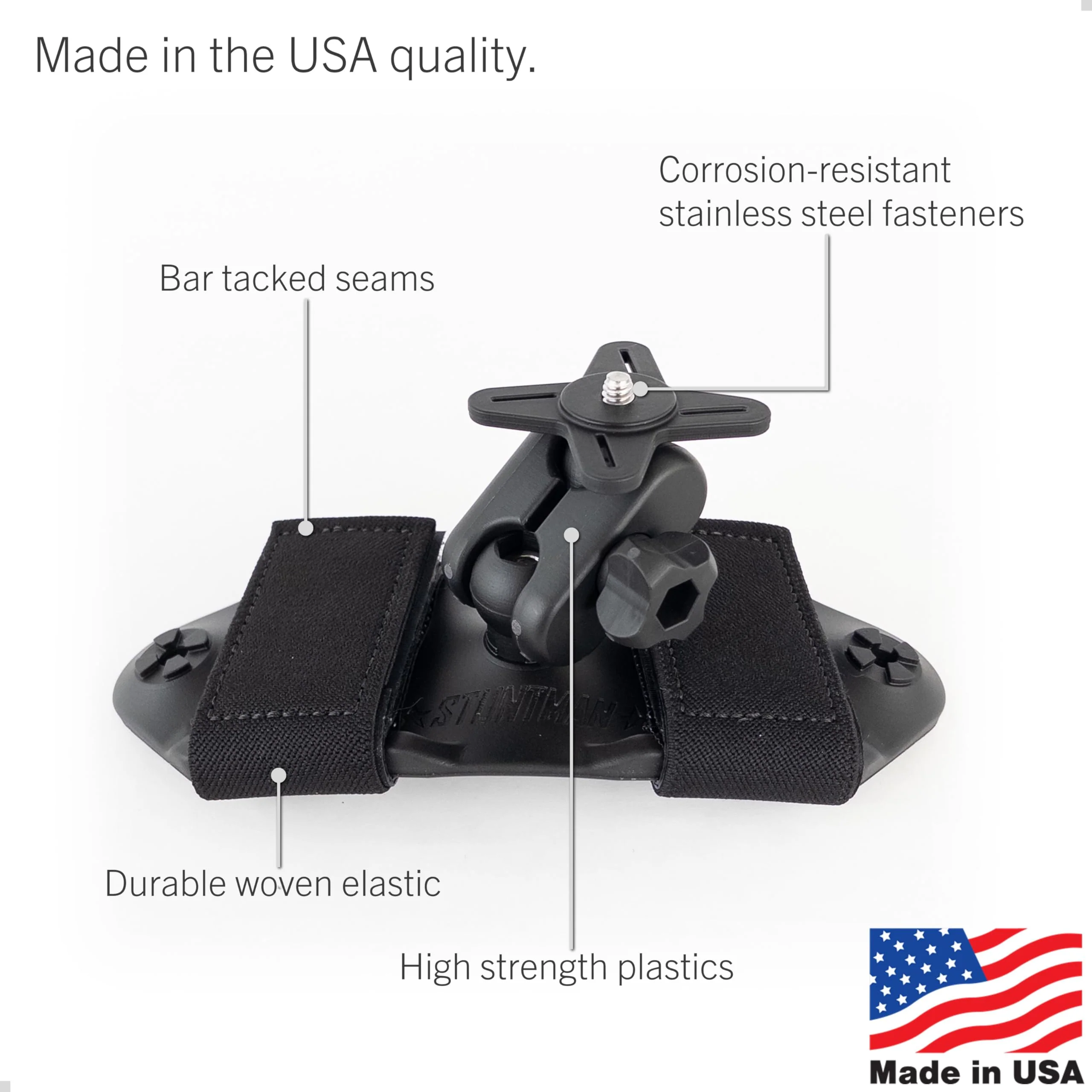 STUNTMAN Pack Mount High-Stability - Backpack Shoulder Strap Mount for Action Cameras with a Tripod Socket - fits Insta360 (X4, X3, X2, ONE RS 1-Inch 360), DJI (Osmo Pocket 3, Pocket 2), and Others - Image 6