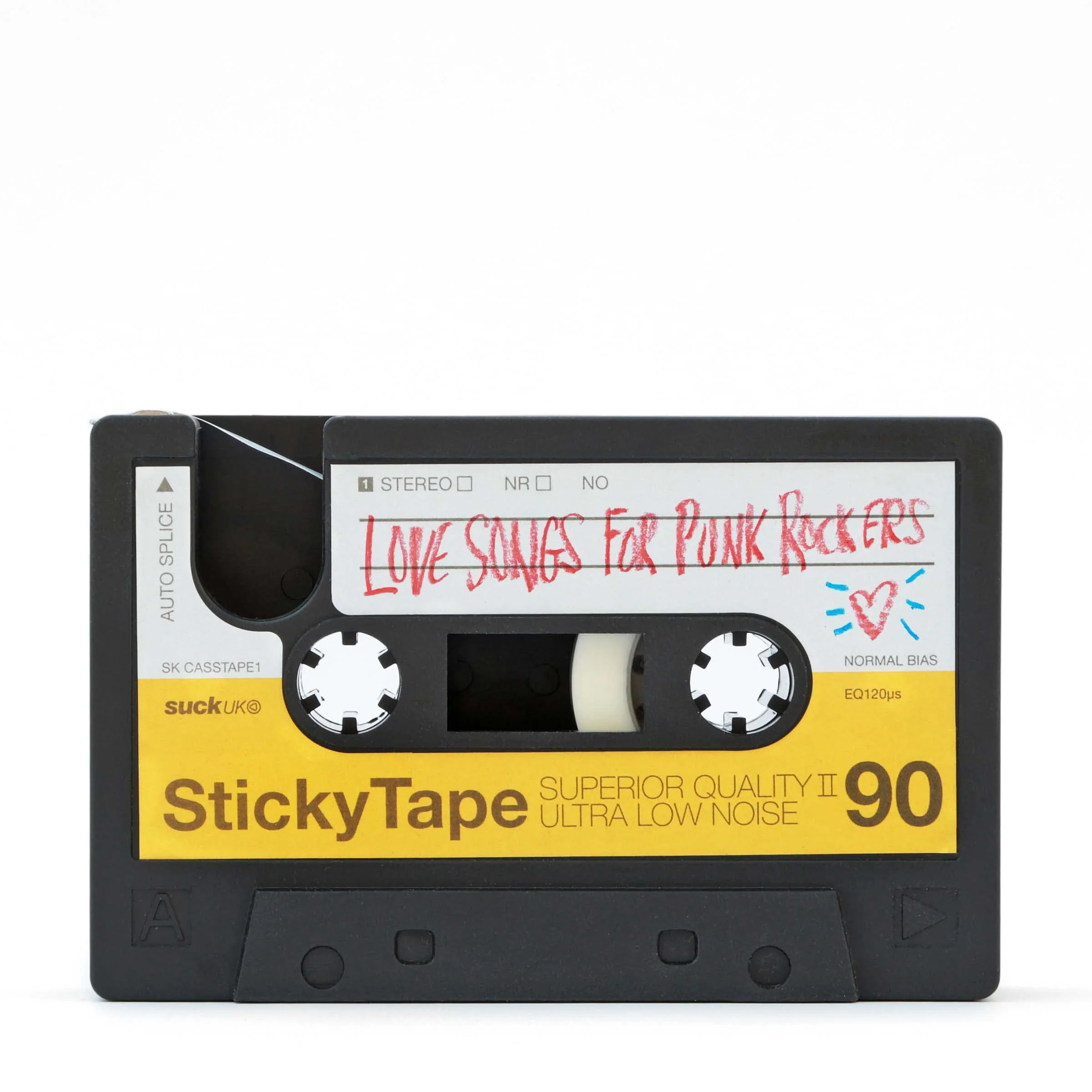 Suck UK Tape Dispenser - Retro Cassette Tape Dispenser Desk - Retro Desk Accessories - Novelty Office Accessories - Sticky Holder - Double Sided Organiser - Old School Stationery Gift - Refillable - Image 6