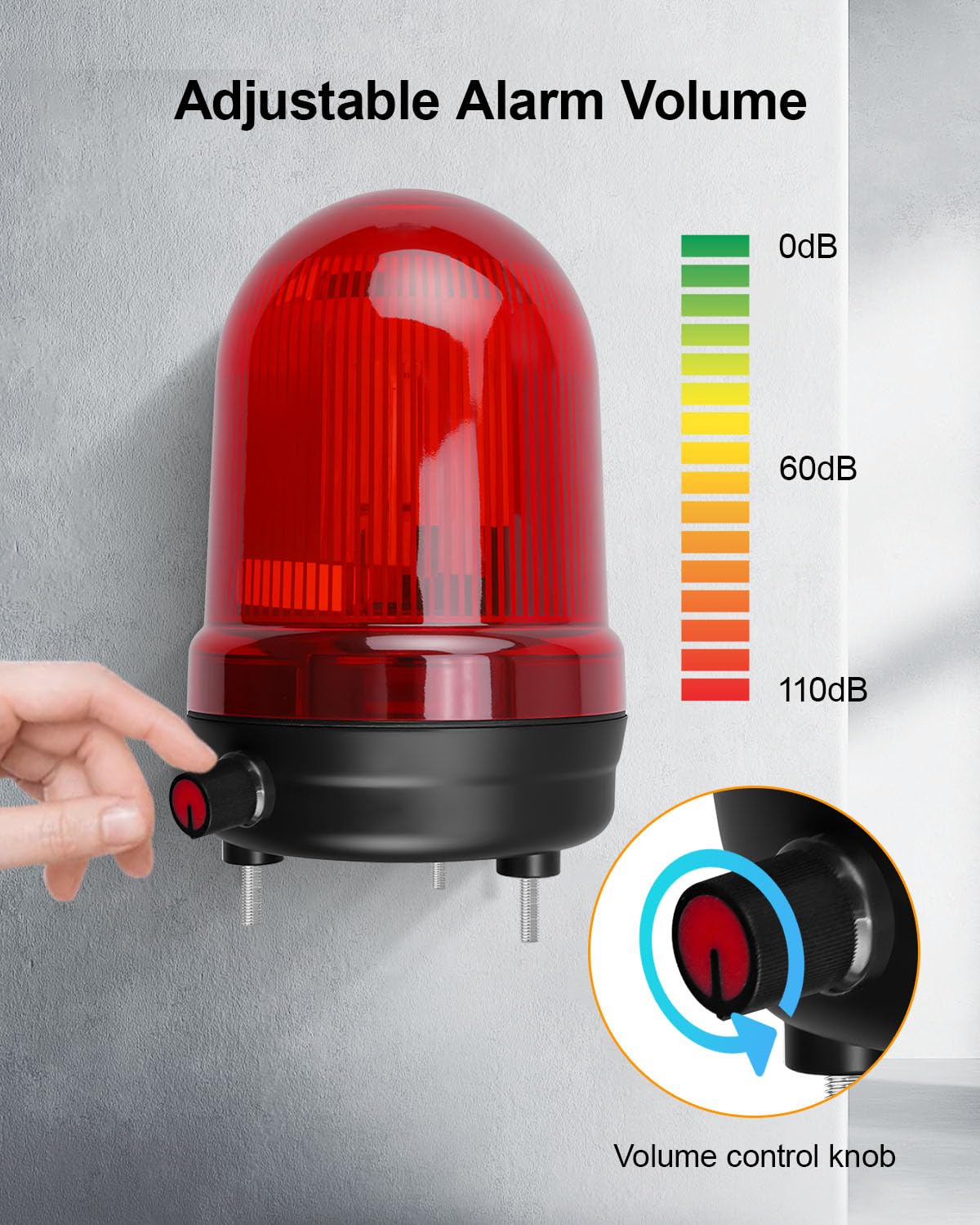 Sump Pump Alarm, High Water Leak Detection with 110dB Loud Alarm & LED Indicator, 10ft Probe Cable, DC 12V Safety Power, for Basements, Septic Tanks, Sumps, Indoor & Outdoor Warning Systems - Image 3