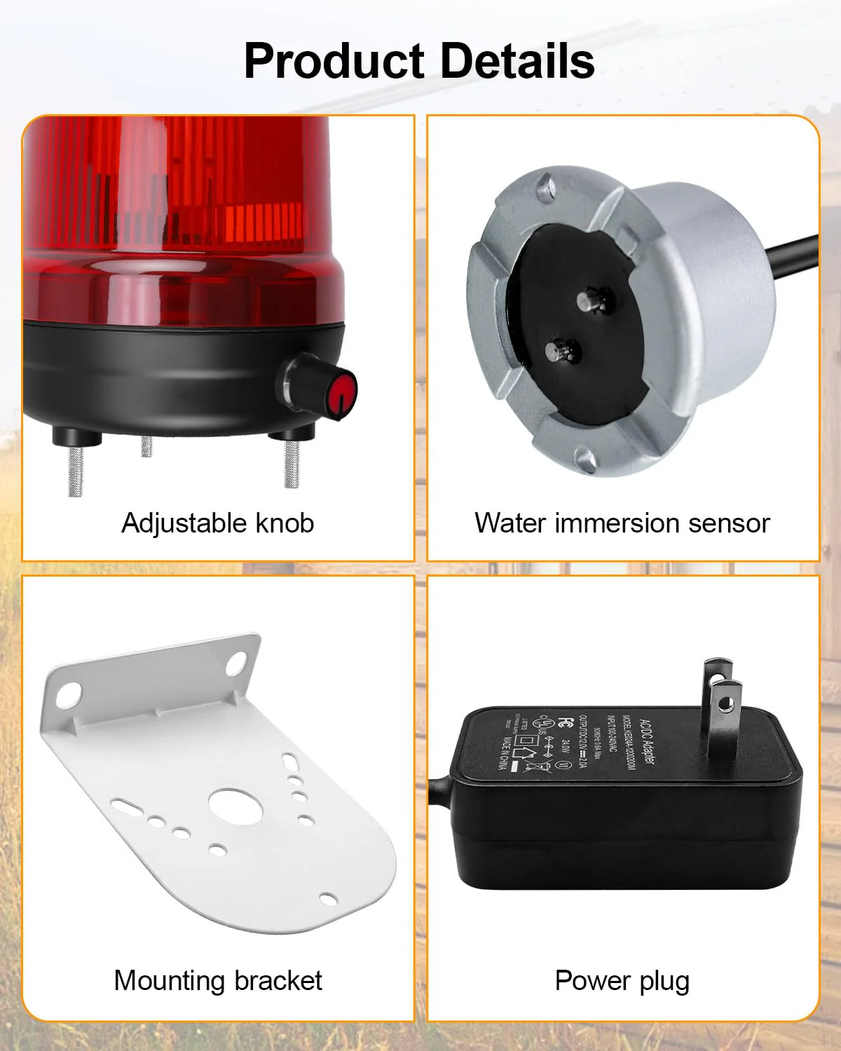 Sump Pump Alarm, High Water Leak Detection with 110dB Loud Alarm & LED Indicator, 10ft Probe Cable, DC 12V Safety Power, for Basements, Septic Tanks, Sumps, Indoor & Outdoor Warning Systems - Image 5
