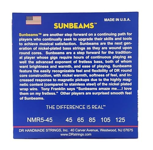 Sunbeam - Nickel Plated Bass Strings: 5-String Medium 45-125 5-String(45-125) - Image 2