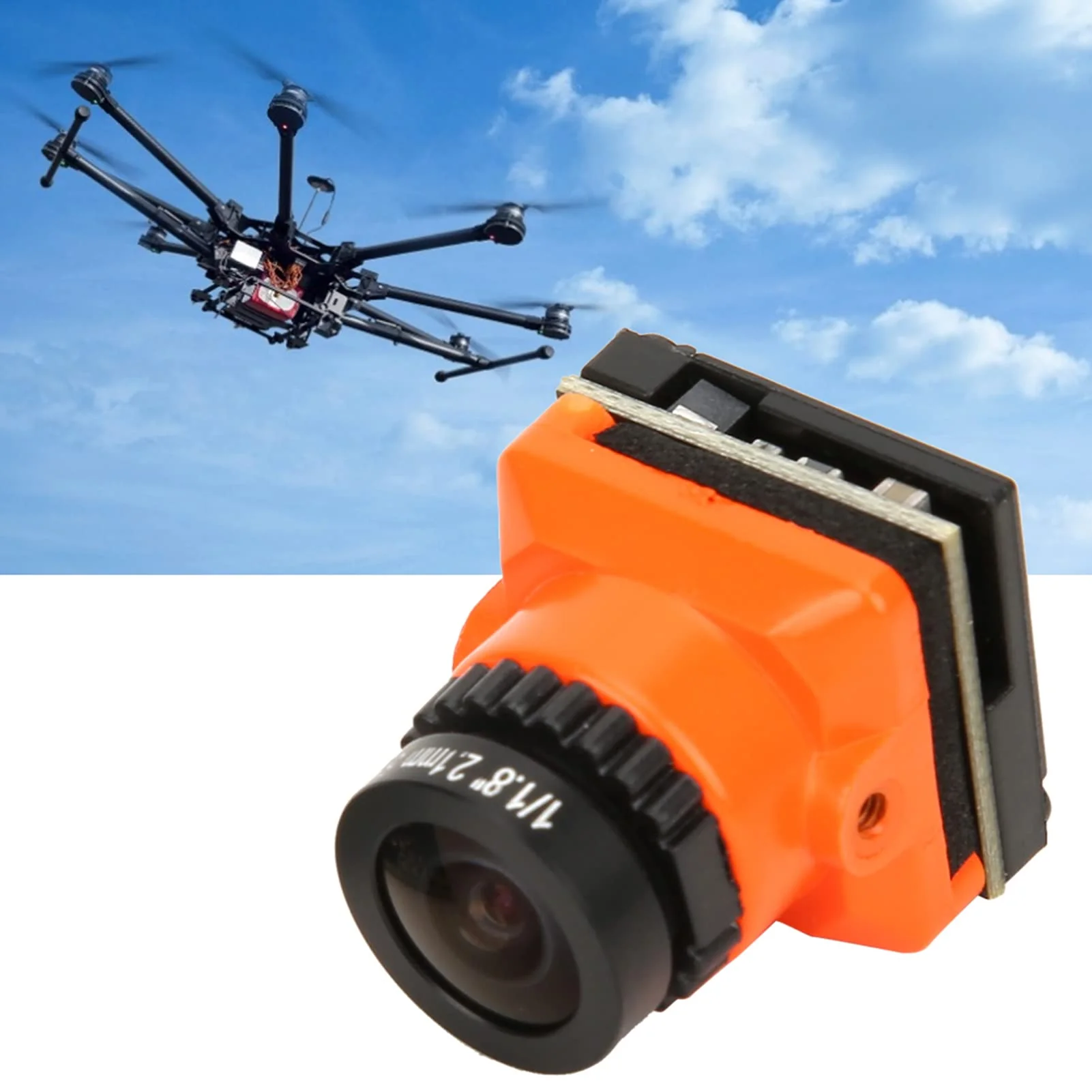 SUNGOOYUE FPV Camera, Plastic Metal High Definition 1500TVL 2.1MM Lens OSD for FPV Quadcopter Drone - Image 5