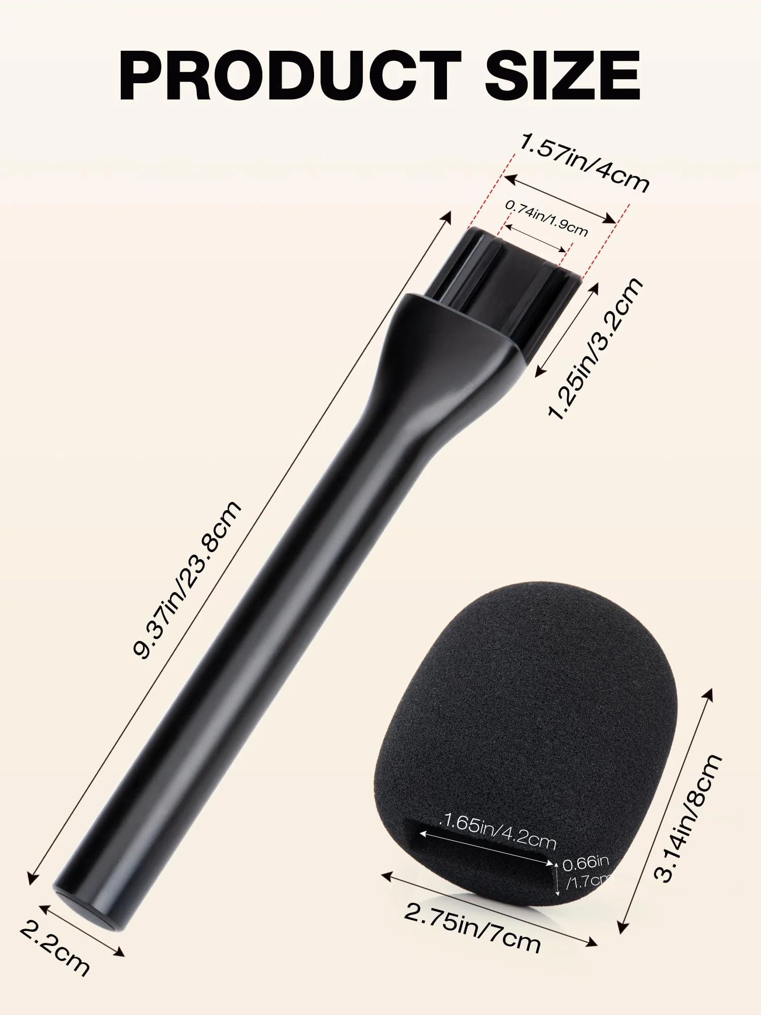 SUNMON Handheld Wireless Mic Stand for Rode Wireless Mic, Holder for Rode Wireless Go 2/ Rode Wireless Pro, Rode Interview Microphone Adapter Handheld for Rode Wireless Go II/DJI and More (2 PACKS) - Image 2