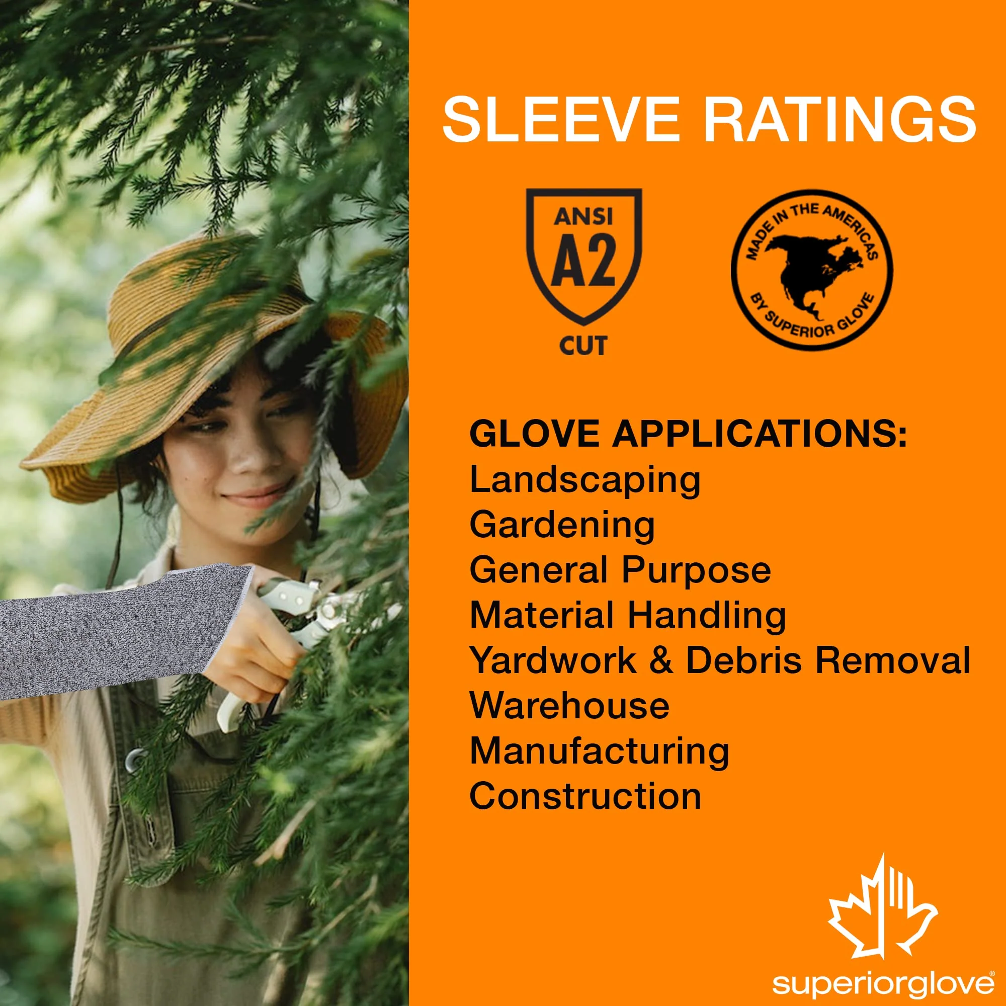 Superior Glove KTAG1T18T TenActivTM Grey Stay-Cool Cut-Resistant Sleeve 18" Length (Medium, With Thumbhole) Medium - Image 5