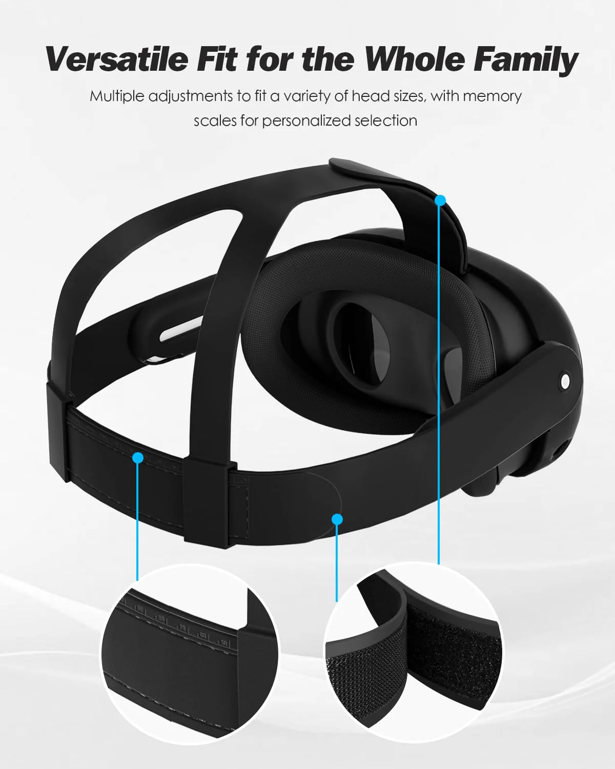 SUPERUS Silicone Head Strap & Protector Cover for Meta/Oculus Quest 3 Accessories - Latest All-in-One Design, Adjustable Lightweight Elite Strap Replacement Compatible with Meta/Oculus Quest 3 - Image 3