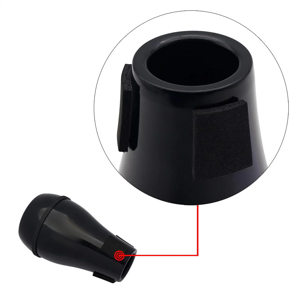 SUPVOX 2pcs Trombone Mute Plastic Tenor Trombone Straight Mute Lightweight for Practice Easy to Install Reusable Accessory for Musicians 13.2X8X4.8CMx2pcs Blackx2pcs - Image 5