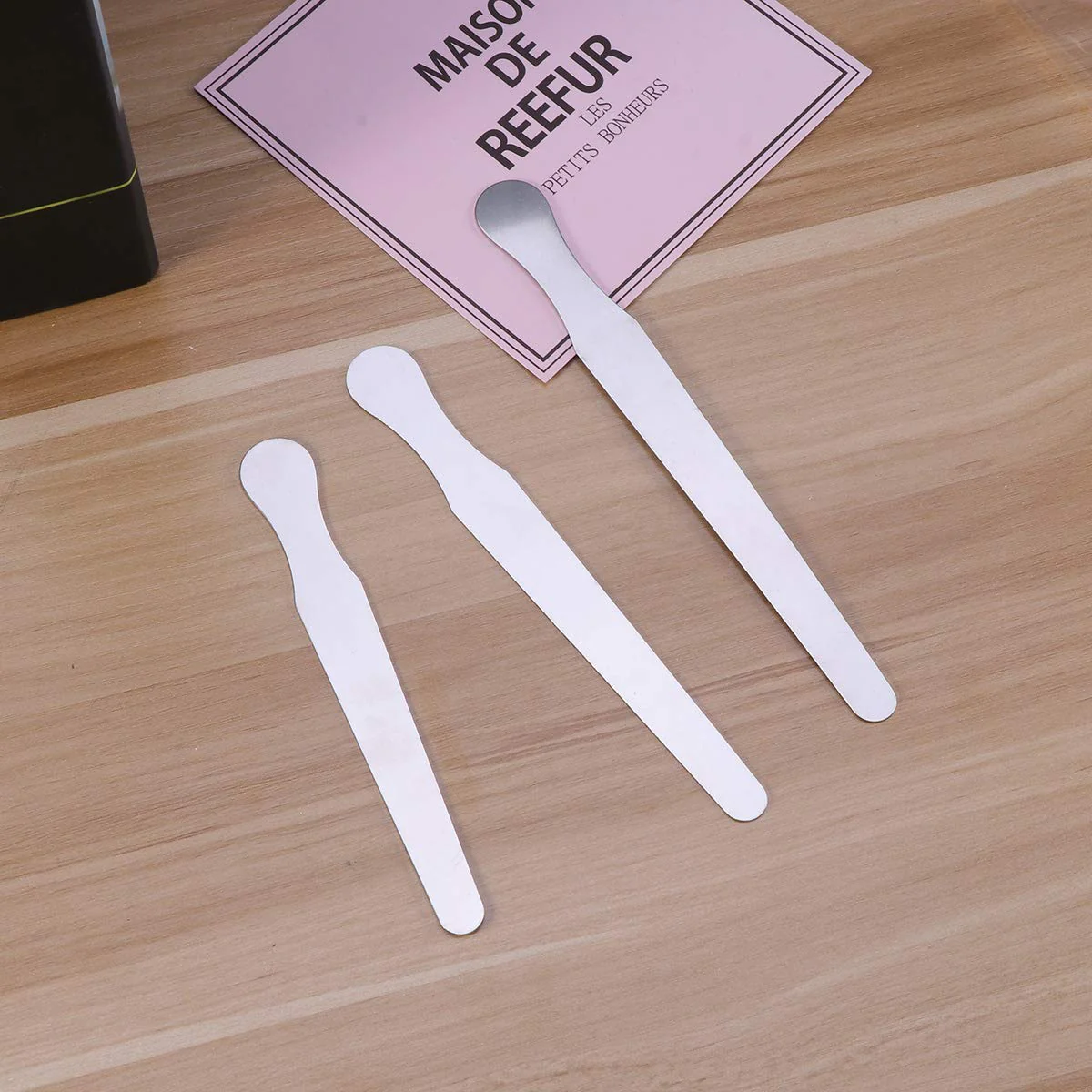 SuPVOX 3 x Stainless Steel Tongue Spatulas with Cheek and Lip Squeegee (14cm+16cm+18cm) - Image 2