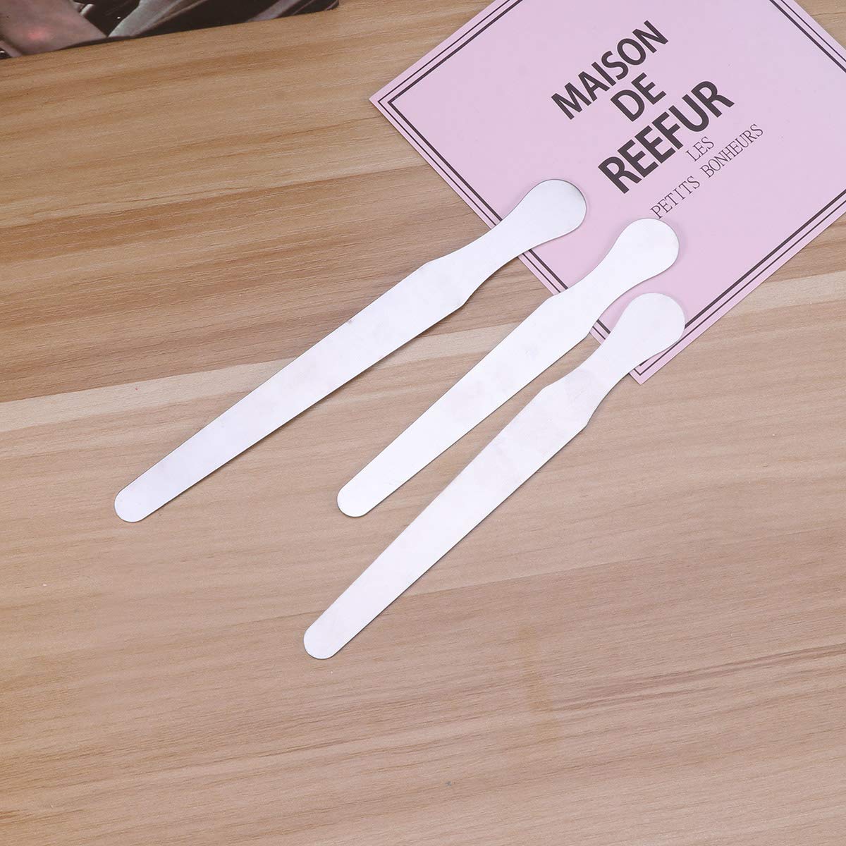SuPVOX 3 x Stainless Steel Tongue Spatulas with Cheek and Lip Squeegee (14cm+16cm+18cm) - Image 7