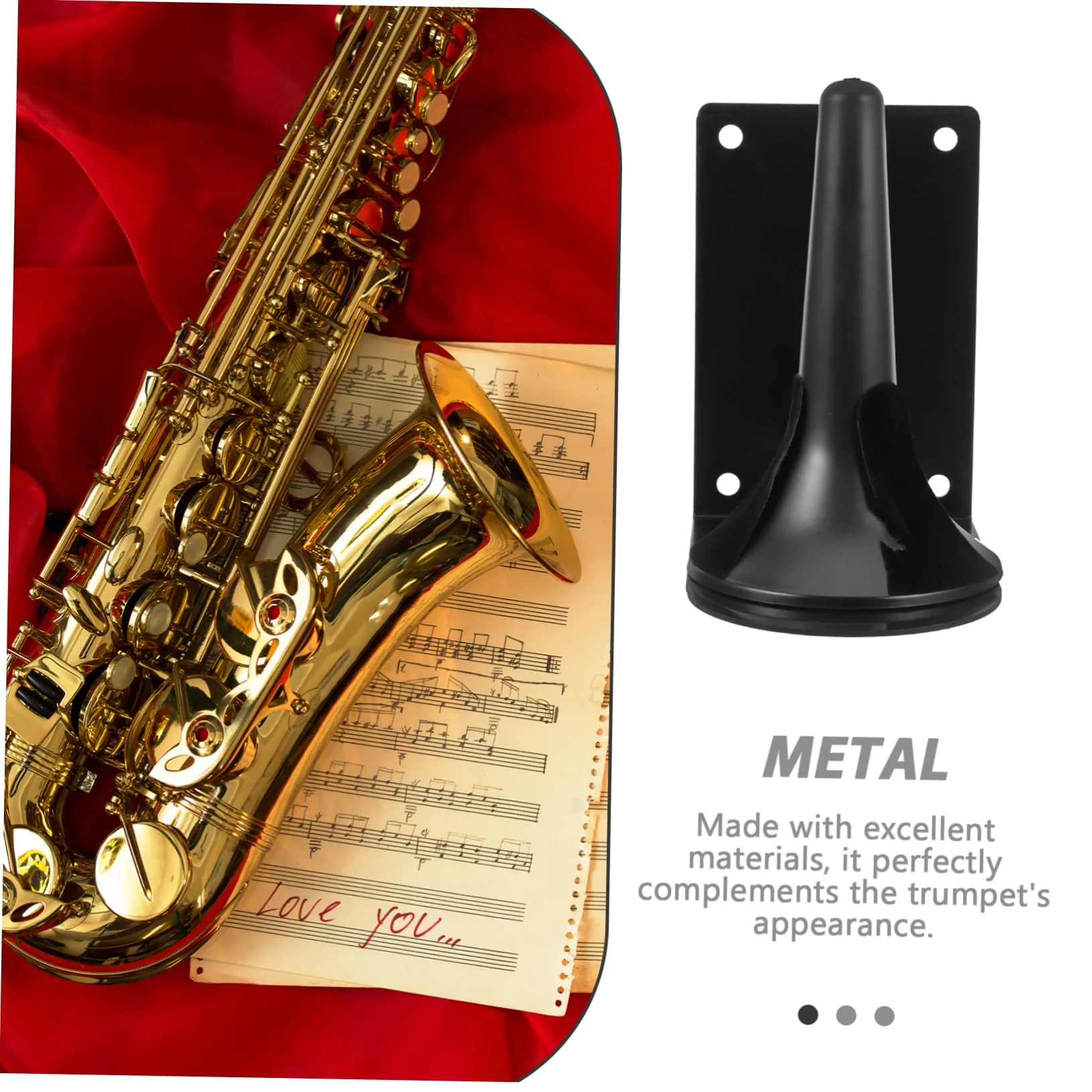 SUPVOX Clarinet Hanger Sax Storage Stand Clarinet Bracket Clarinet Stand Flute Storage Hanger Flutes Hanger Alto Saxophone Stand Flute Accessories Sax Holder Wall Mount Wall-mounted Metal - Image 5