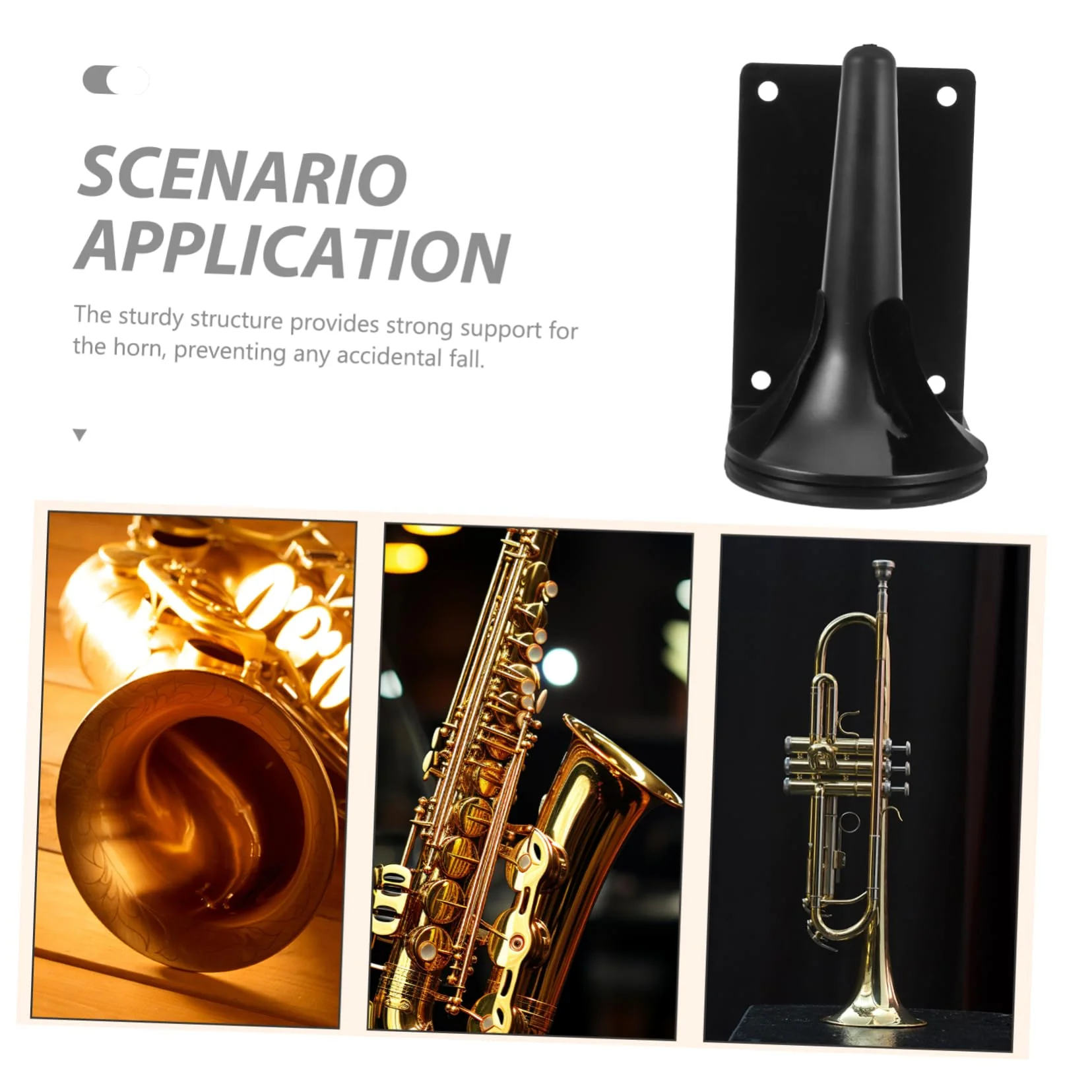 SUPVOX Clarinet Hanger Sax Storage Stand Clarinet Bracket Clarinet Stand Flute Storage Hanger Flutes Hanger Alto Saxophone Stand Flute Accessories Sax Holder Wall Mount Wall-mounted Metal - Image 6