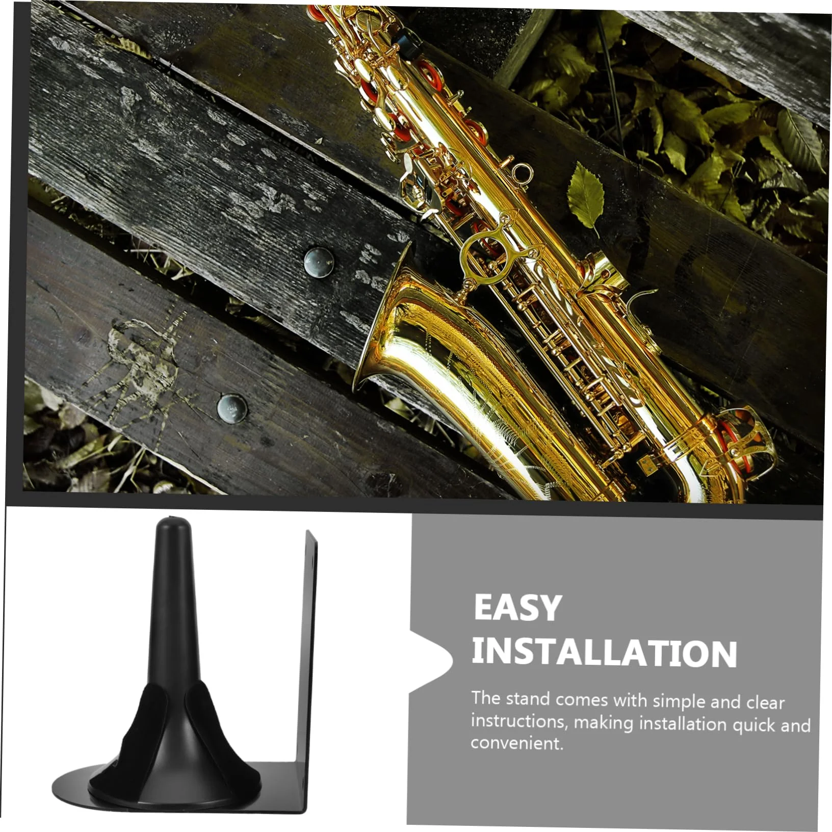 SUPVOX Clarinet Hanger Sax Storage Stand Clarinet Bracket Clarinet Stand Flute Storage Hanger Flutes Hanger Alto Saxophone Stand Flute Accessories Sax Holder Wall Mount Wall-mounted Metal - Image 7