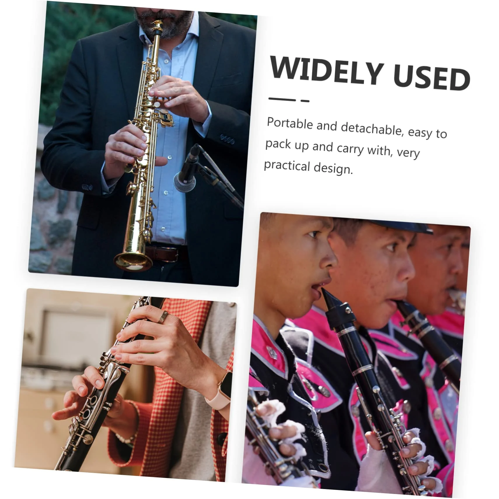 SUPVOX Clarinet Stand Desktop Stand Desktop Accessories Folding Bracket Soprano Sax Stand Cello Tail Rod Flute Stand Oboe Holder Stand Portable Clarinet Stand Clarinet Oboe Bracket Meter - Image 4
