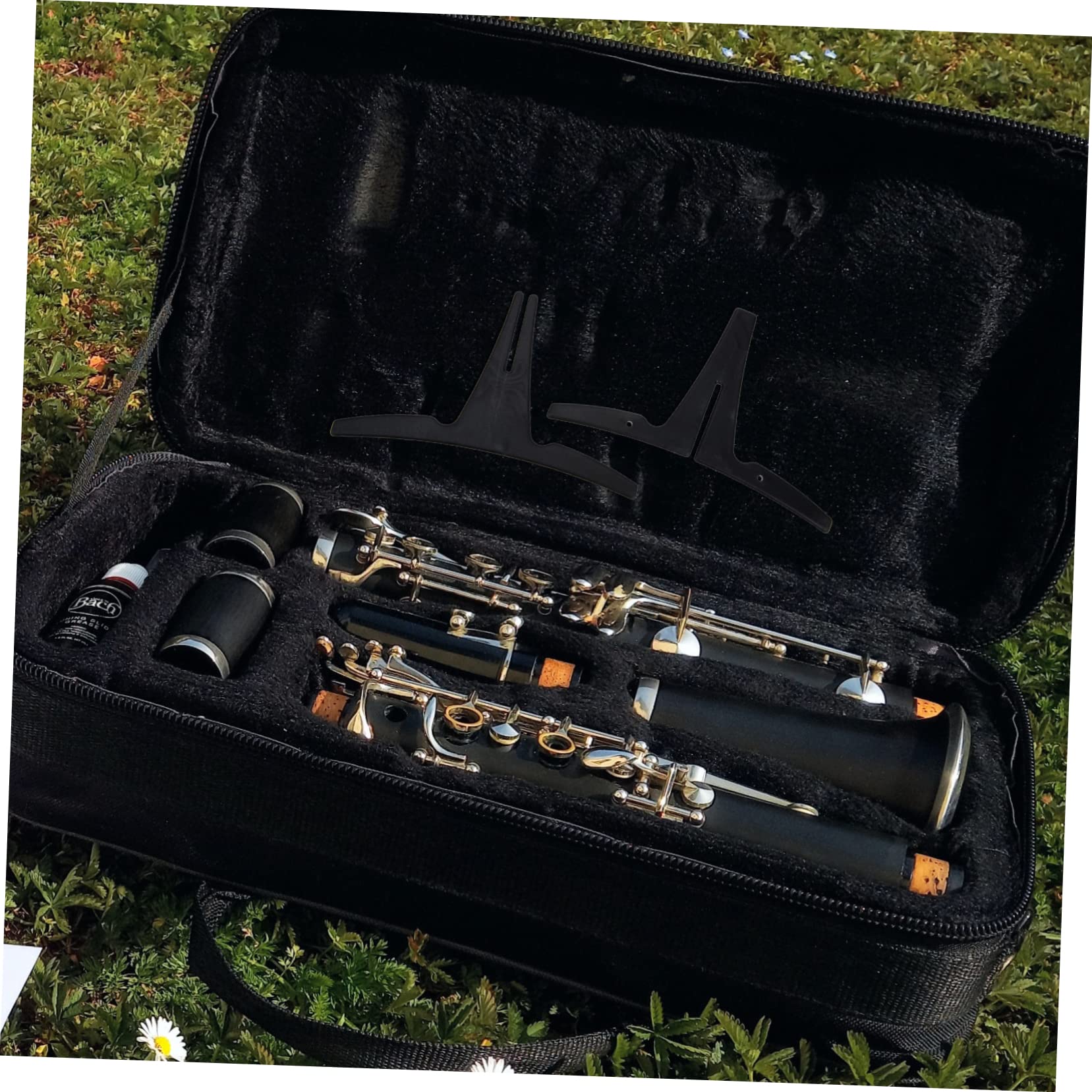 SUPVOX Clarinet Stand Desktop Stand Desktop Accessories Folding Bracket Soprano Sax Stand Cello Tail Rod Flute Stand Oboe Holder Stand Portable Clarinet Stand Clarinet Oboe Bracket Meter - Image 5