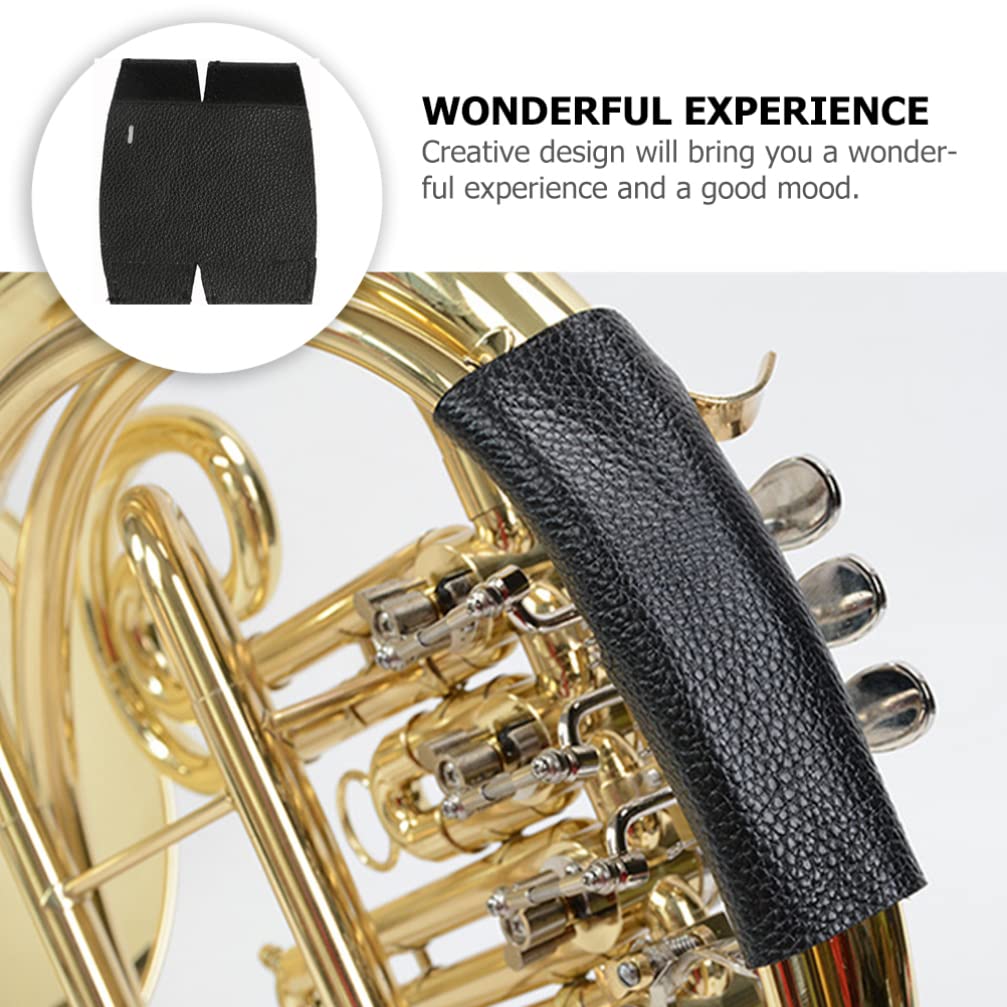 SUPVOX French Horn Hand Guard Cowhide French Horn Hand Pad Wrap Handle Cover Protector for Musical Instruments Horn Accessory - Image 2