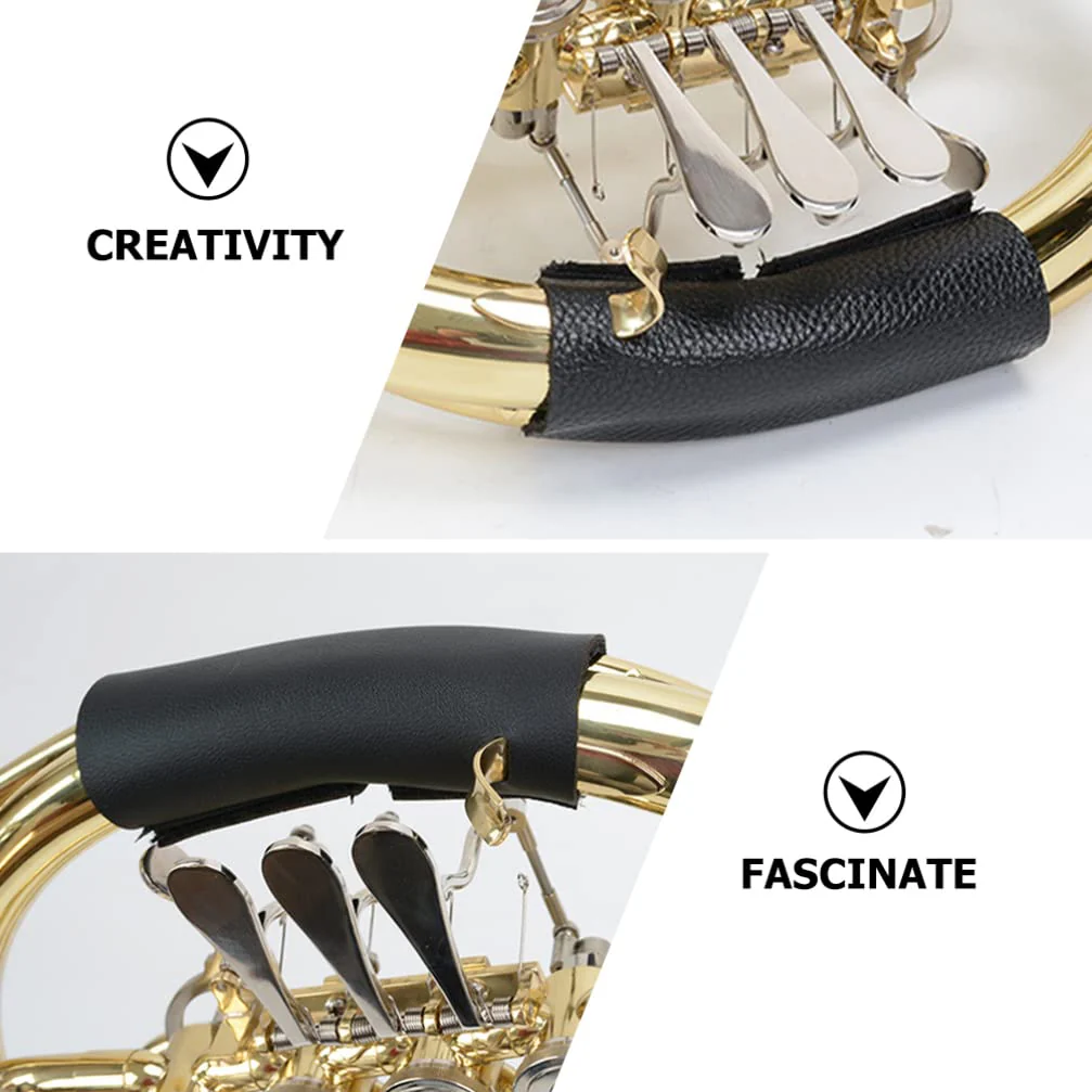 SUPVOX French Horn Hand Guard Cowhide French Horn Hand Pad Wrap Handle Cover Protector for Musical Instruments Horn Accessory - Image 6