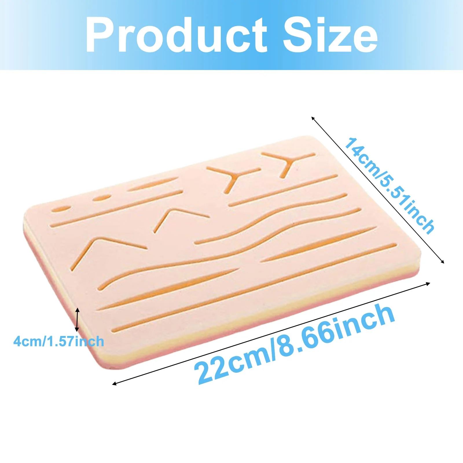 Surgical Suture Set: Suture Material Surgery, Suture Practice Kit, Silicone Sewing Pad with Tool Set, Wound Suture Exercise Set, Sewing Kit Medicine, Surgical Suture Set Wound Suture Exercise Set - Image 2