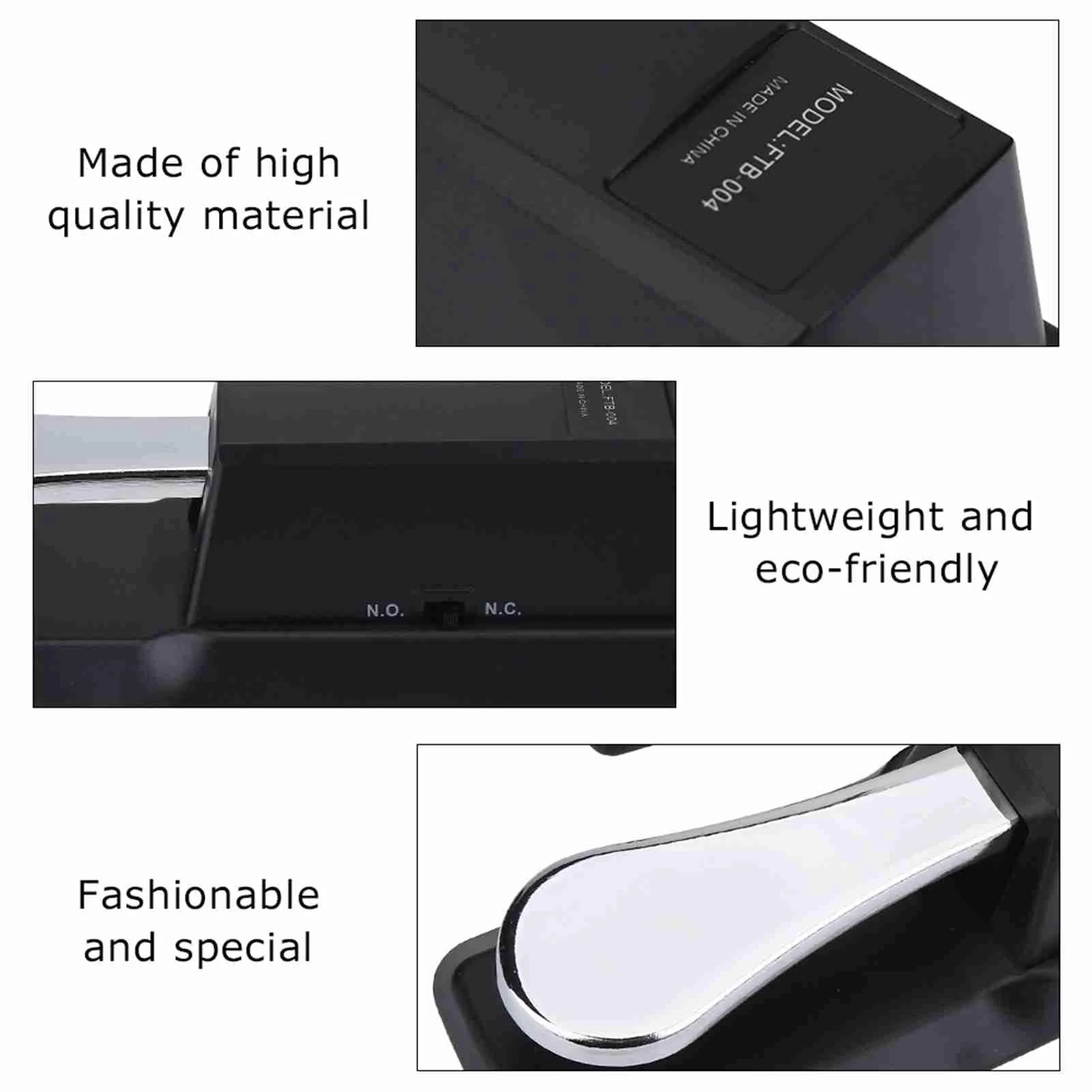 Sustain Pedal, 1/ 4in Jack Digital Piano Foot Pedal Mat for Electronic Organ, Electric Piano, Synthesizer, Midi Keyboard - Image 4