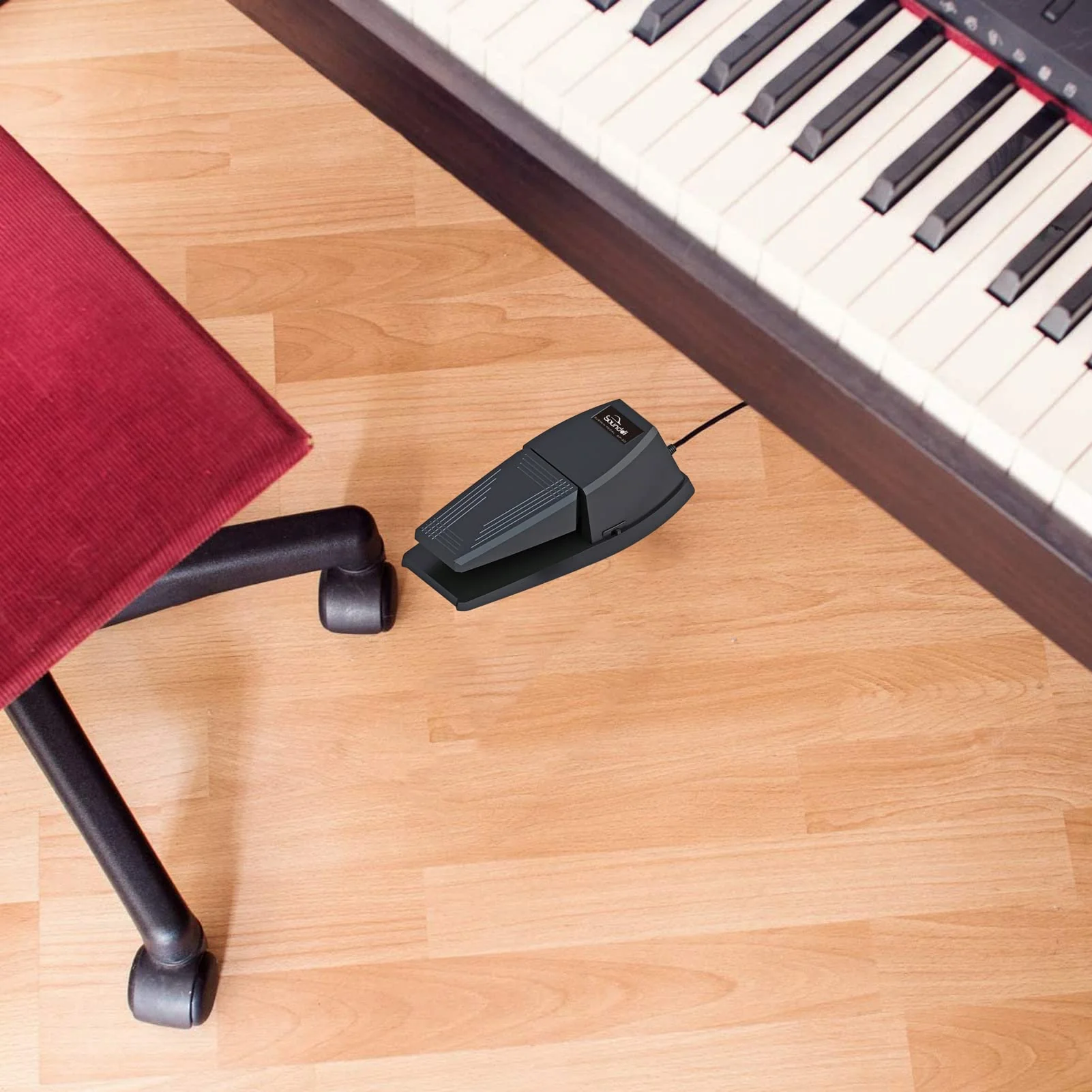 Sustain Pedal，Keyboard Piano Pedal with Polarity Switch for Electronic Keyboards，Digital Pianos， MIDI Keyboards and More - Image 7