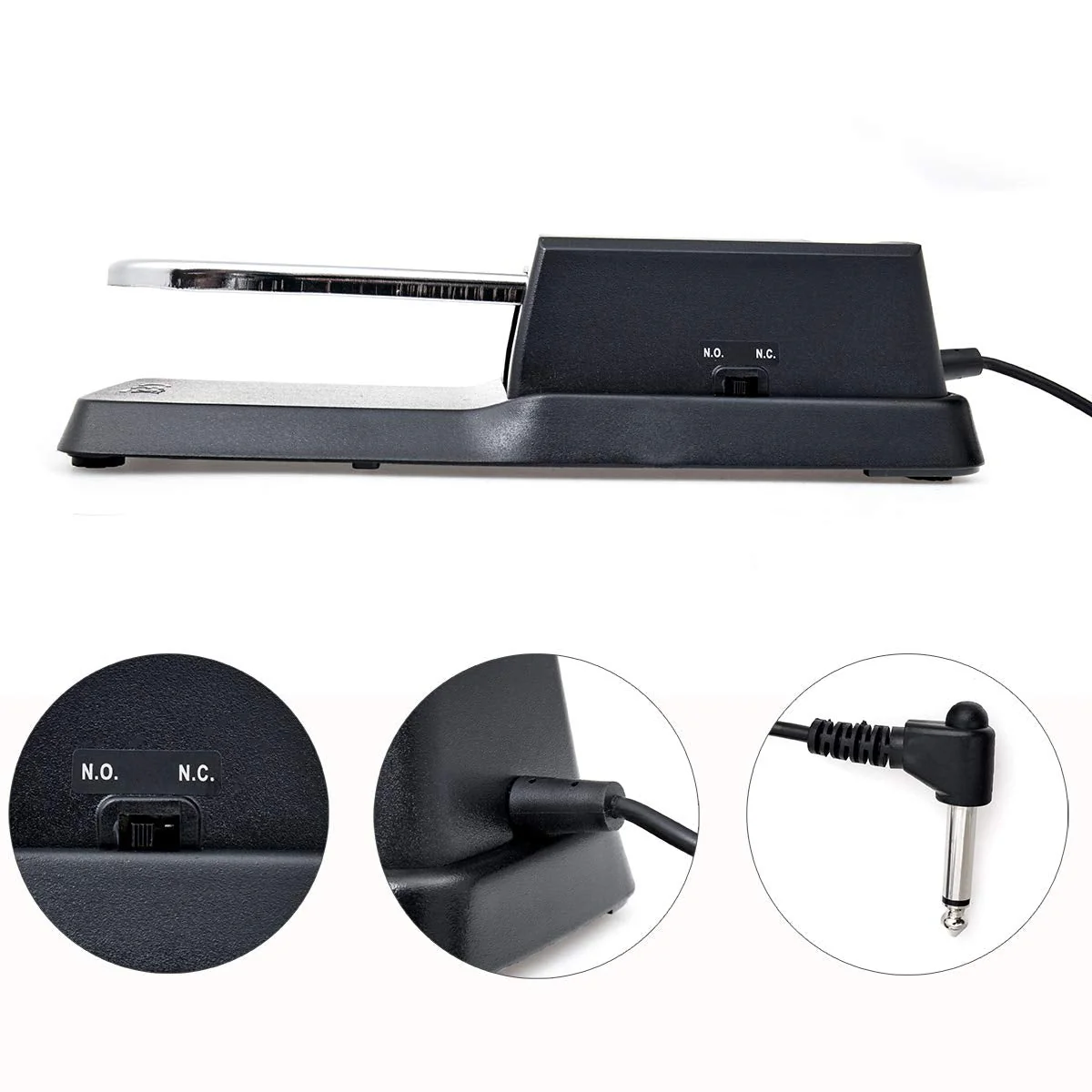 Sustain Pedal Piano Style for Yamaha PSR-E253 / PSRE253 / PSR-S670 / PSRS670 / PSR-S770 / PSRS770 / P-45 / P45 Keyboard Footswitch, Damper Pedal - Image 2