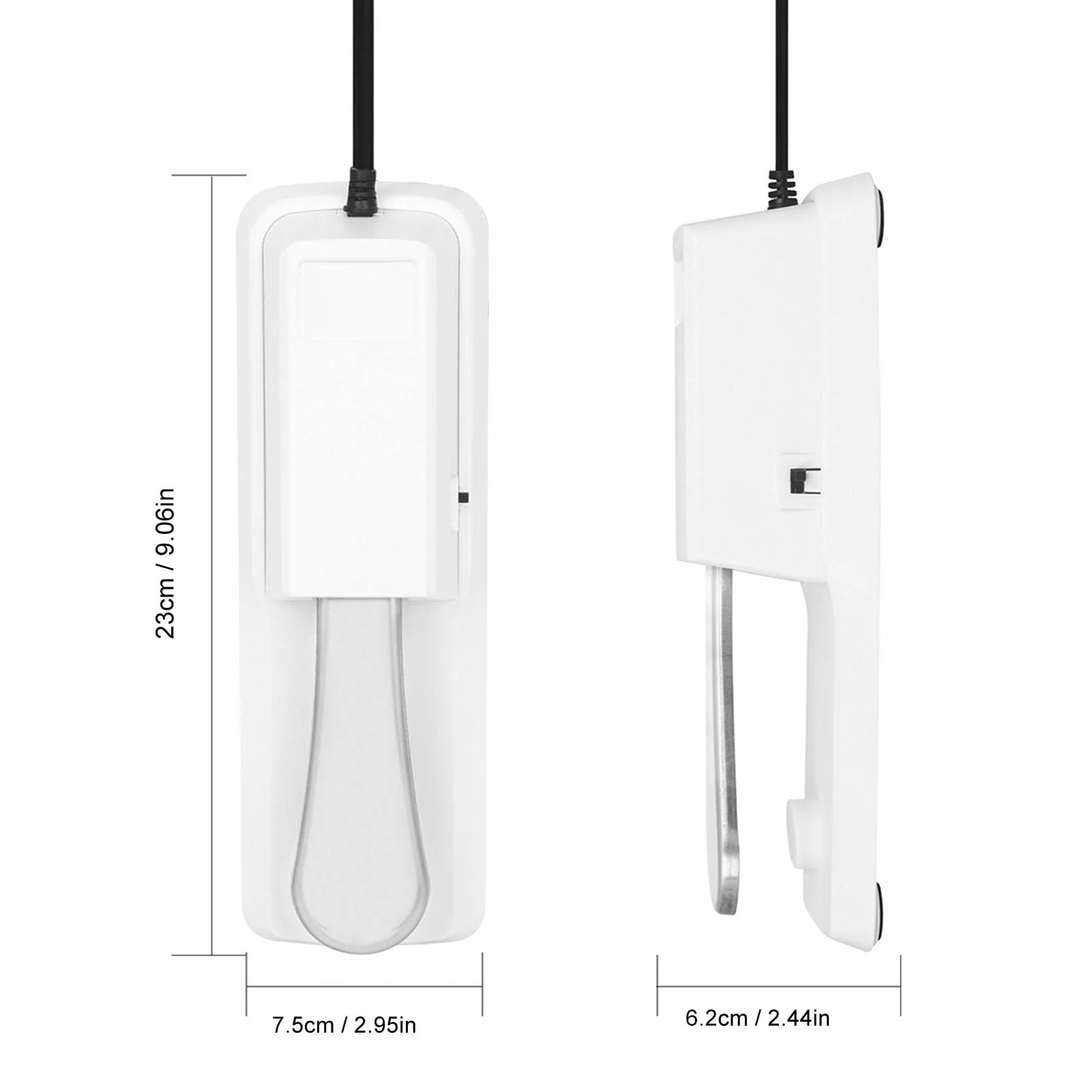 Sustain Pedal, Universal Keyboard Sustain Pedal with 1/4in (6.35mm) Input Plug & Anti Slip Rubber Bottom, Piano Foot Pedal for Digital Piano, Electronic Keyboard, MIDI White - Image 7