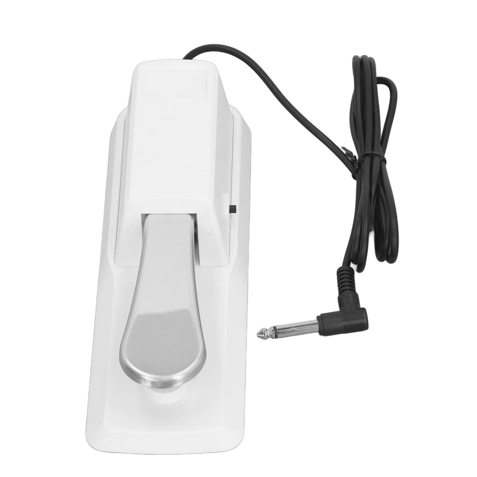 Sustain Pedal, Universal Keyboard Sustain Pedal with 1/4in (6.35mm) Input Plug & Anti Slip Rubber Bottom, Piano Foot Pedal for Digital Piano, Electronic Keyboard, MIDI White - Image 8