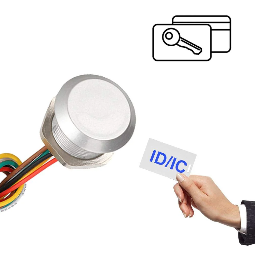 Sutinna RFID Reader, Mini RFID Controller, Built-in Waterproof Access Control Reader, Wiegand26/34 Interface for 125KHz (EM Card) / 13.56MHz (HID IC Card) (ID) Id - Image 6