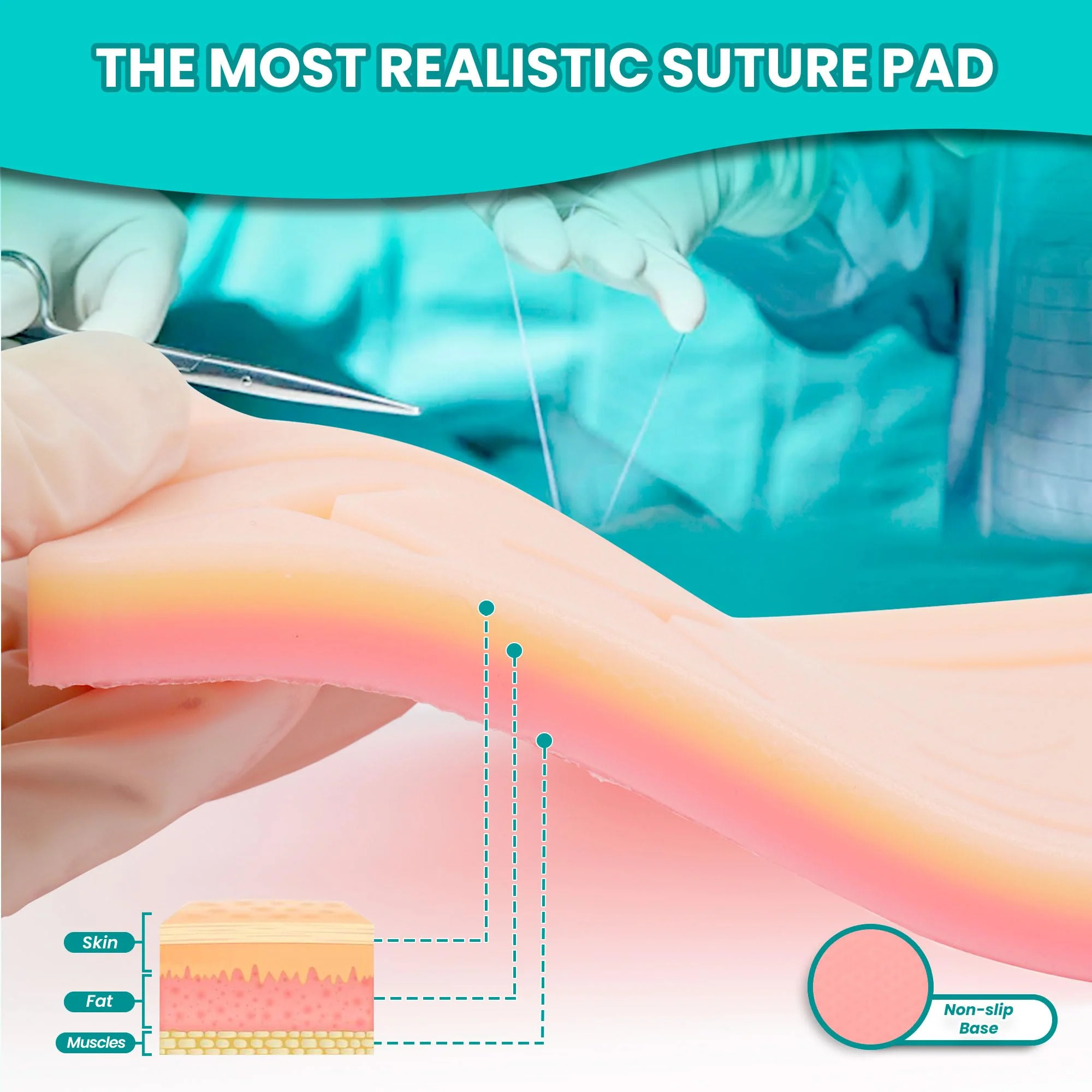 Suture Practice Kit for Medicine and Vet Students, Suture Kit for Suture Practice with Multilanguage Elearning, Suture Kit Practice Medical Student, Practice Suture Kit, Suturing Kit, Suture Kits - Image 2