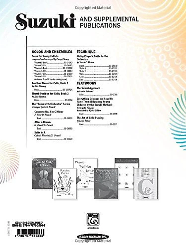 Suzuki Cello School, Vol 8: Cello Part - Image 2