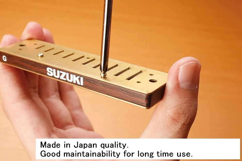 Suzuki Harmonica, Silver (MR-200 LF) Low-F - Image 2