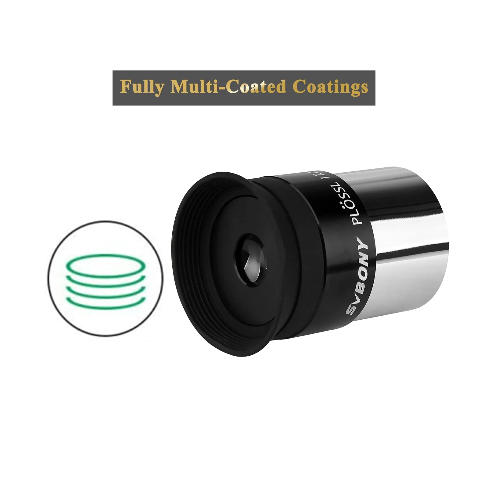 SVBONY SV131 Plossl Eyepiece, Telescope Eyepiece 12mm 1.25 Inch with 48 Degree Wide Field of View, HD Fully Multi-Coated Eyepieces for Observing Planet Lunar Surface - Image 3