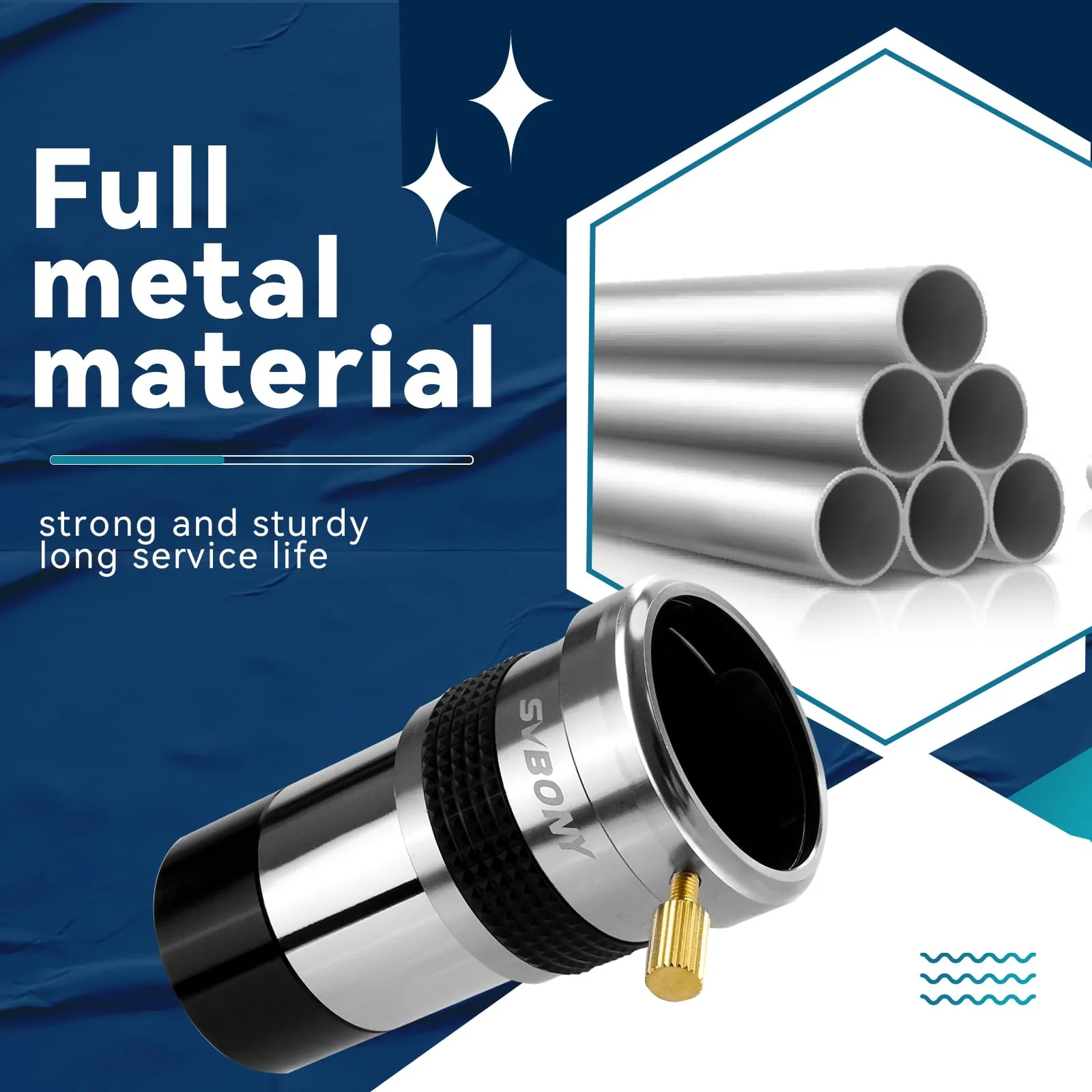 SVBONY SV137 Barlow Lens 1.25 Inch 2X Barlow Lens Metal Body Fully Multi Coated Telescope Accessory for Standard Telescope Eyepiece Astronomy - Image 9
