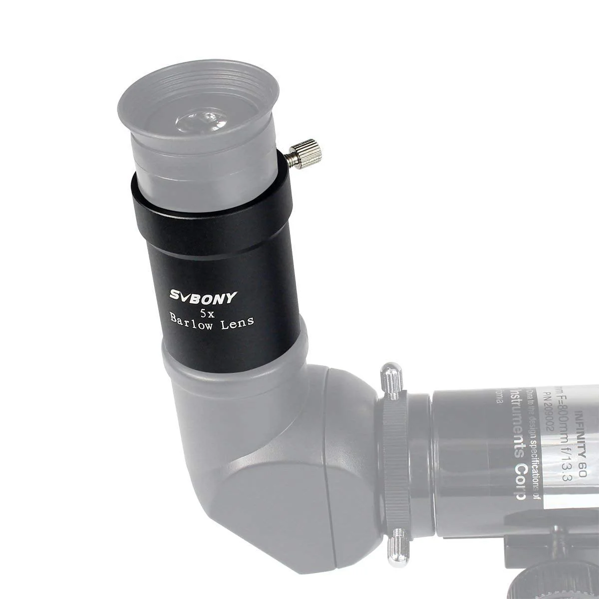 SVBONY Telescope Barlow Lens, 1.25 Inch Telescope Accessory, Fully Multi Coated Broadband Green Film Barlow Lens 5X for Telescope Eyepiece - Image 8