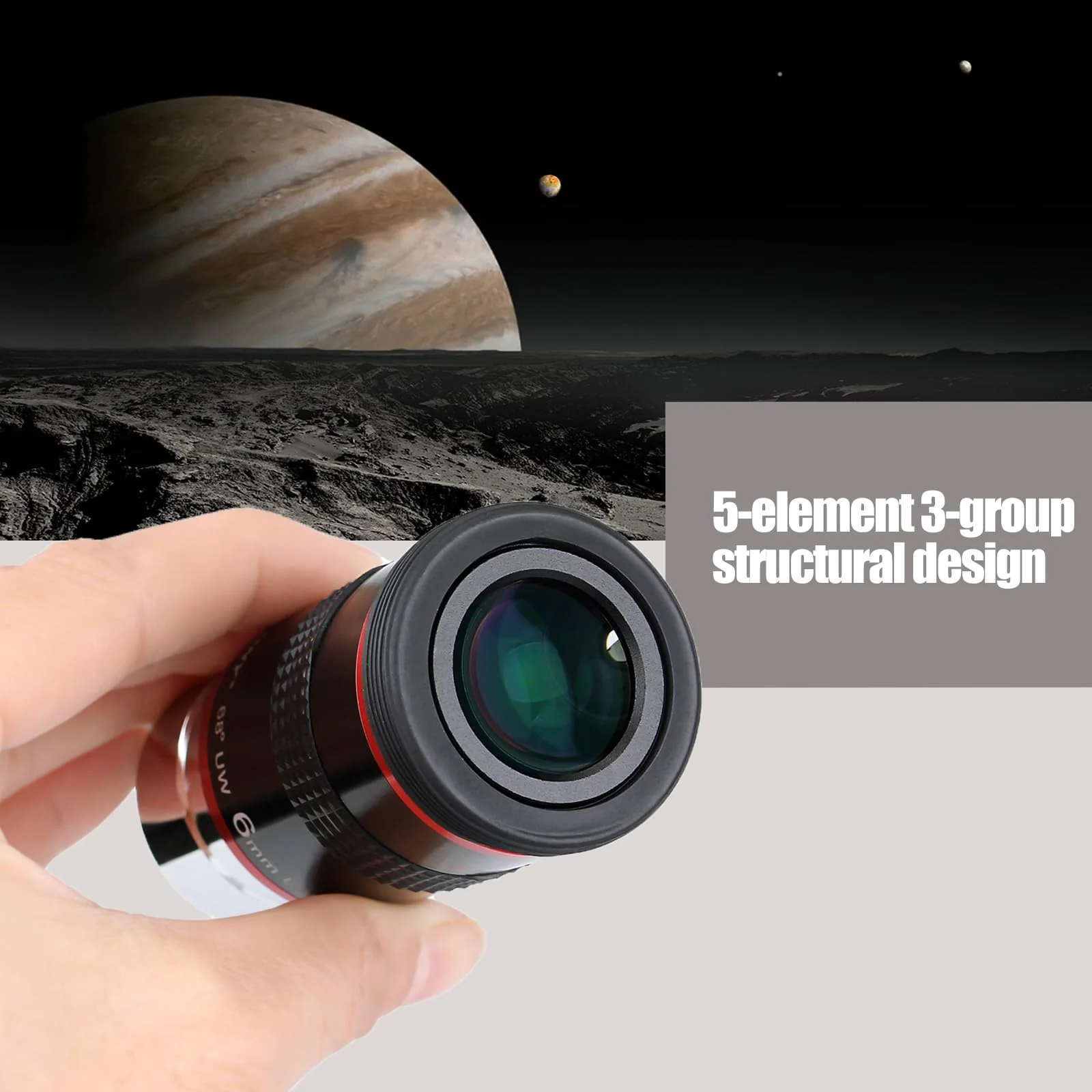 SVBONY Telescope Eyepiece, 68 Degree Ultra Wide Angle Eyepiece 6mm, High Definition Fully Coated Telescope Accessories for Planetary Observation - Image 8