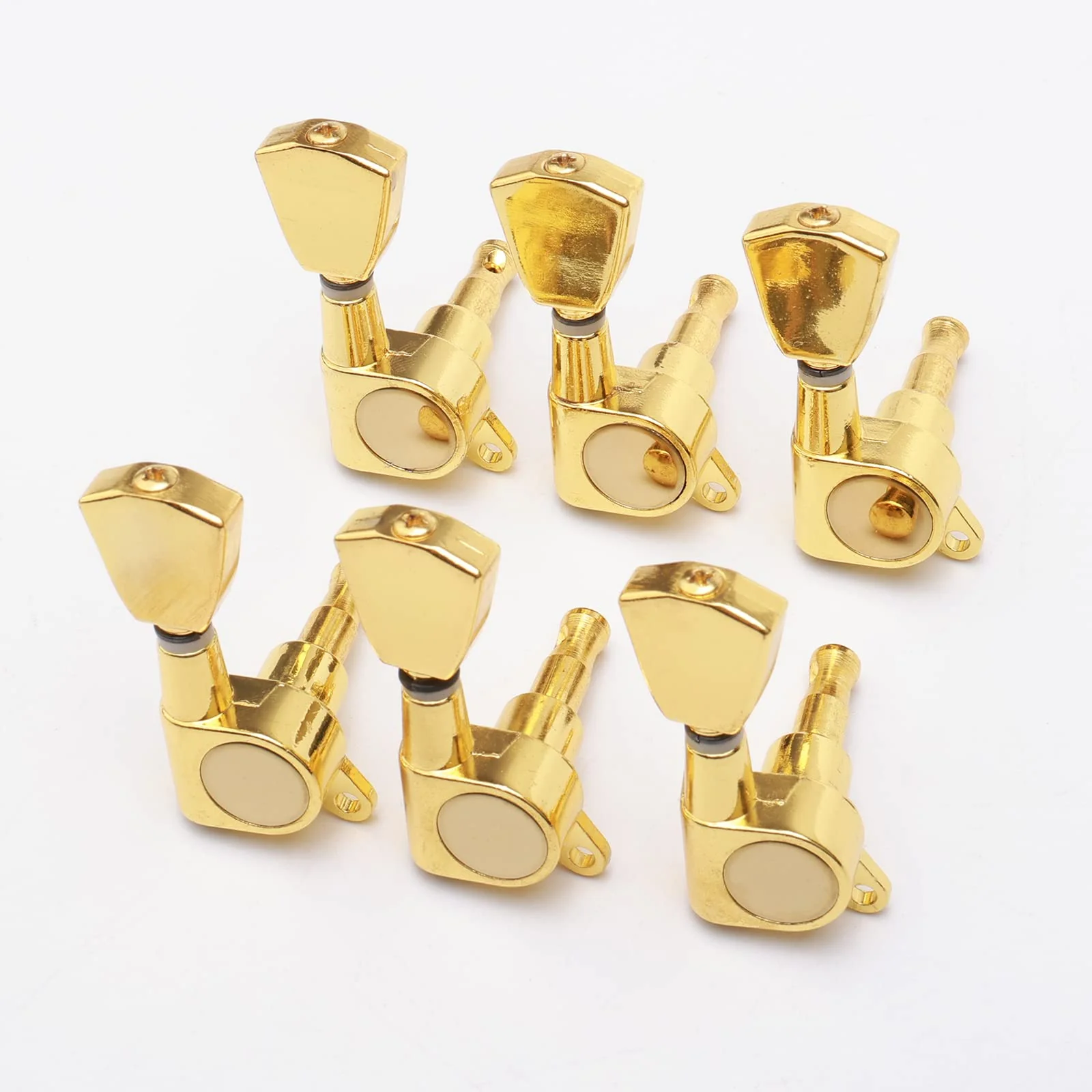 Swhmc Gold Guitar Tuning Pegs 6R - Replacement Machine Heads for Acoustic Electric Guitar, Sealed Tuning Keys with Installation Tools - Image 4