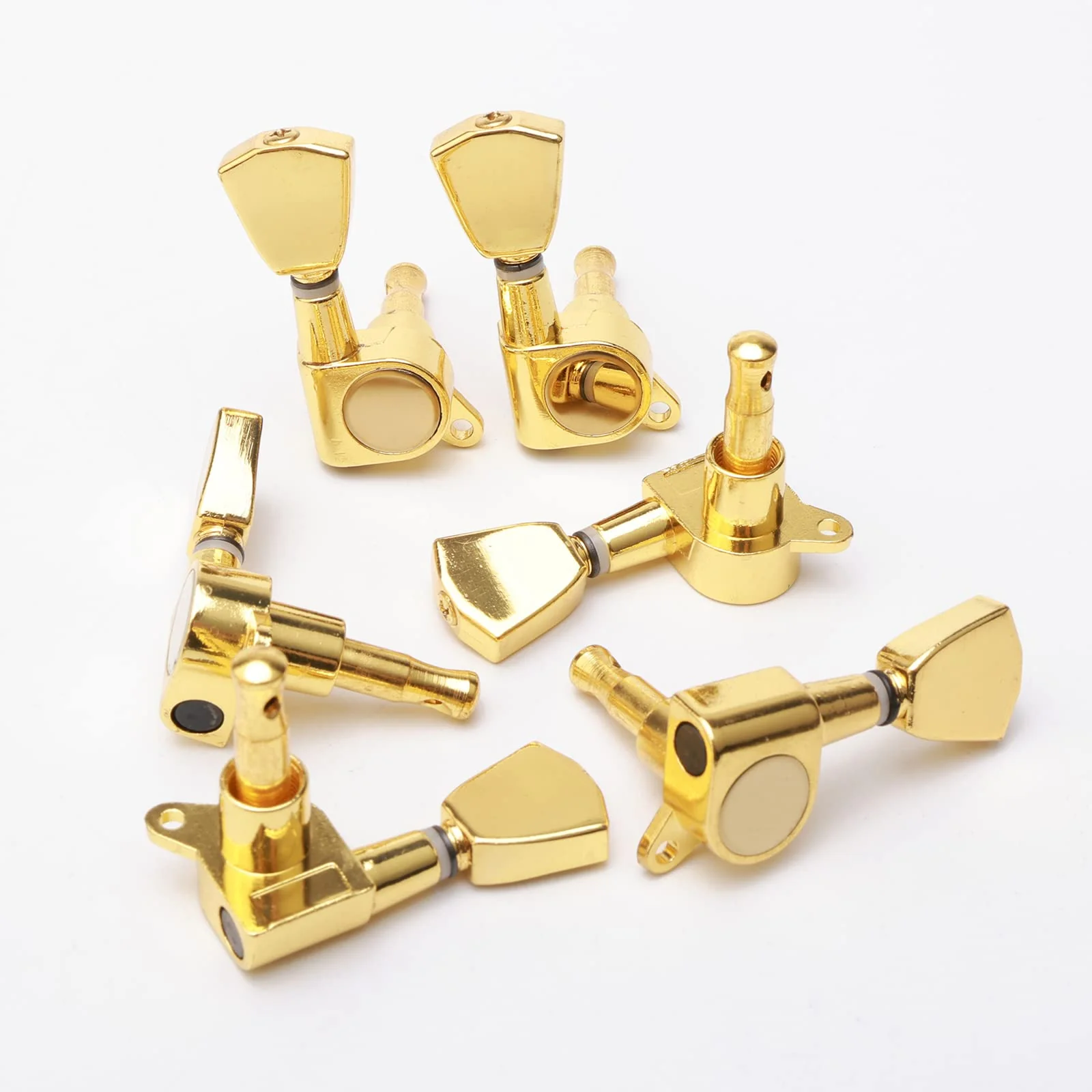 Swhmc Gold Guitar Tuning Pegs 6R - Replacement Machine Heads for Acoustic Electric Guitar, Sealed Tuning Keys with Installation Tools - Image 5
