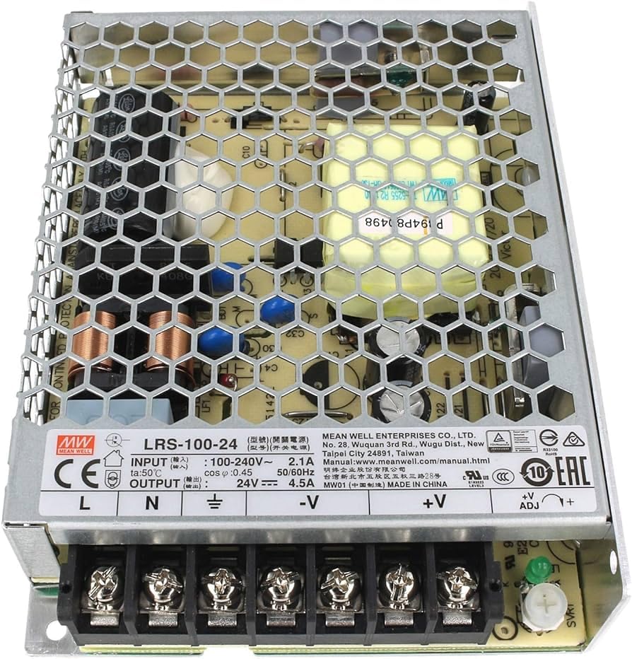 Switching Power Supply 108W 24V 4,5A ; MeanWell LRS-100-24 ; Transformer Driver - Image 4
