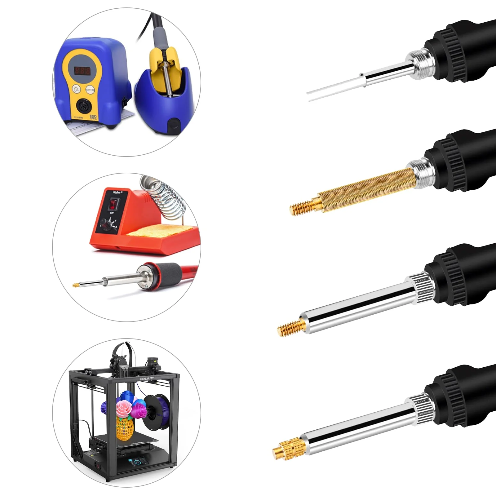 SWTYExt 2 Sets Soldering Tips Melting Aid Melting Thread for Thread Insert M2 M2.5 M3 M4 M5 M6 M8 3D Printing Accessories Soldering Iron Tips Compatible with T18 ST 900M Weller ST Series Soldering - Image 3