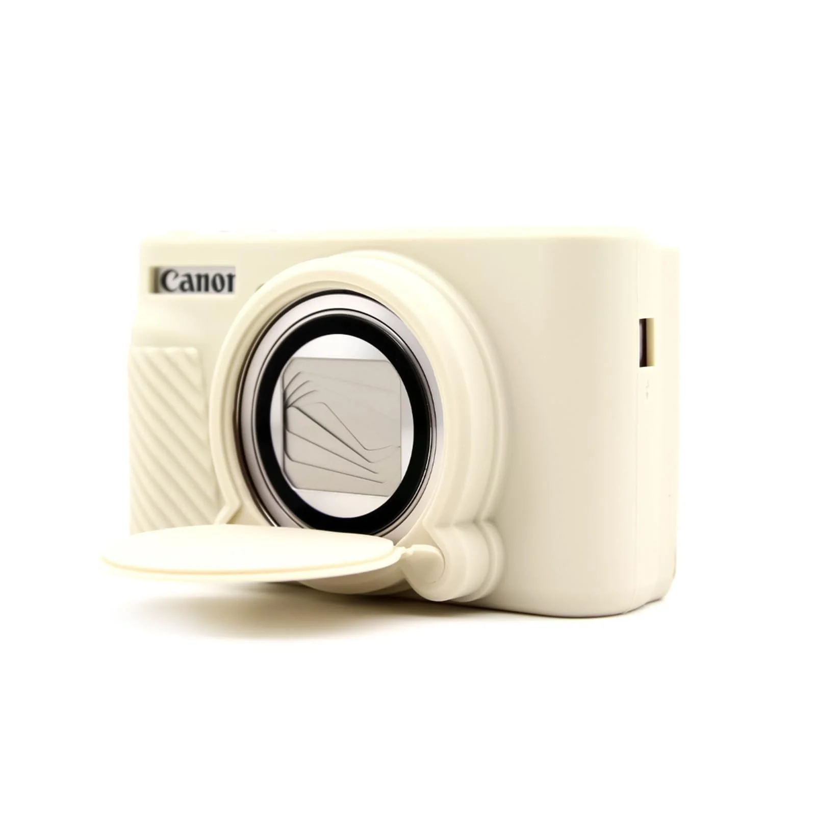 SX730 SX740 Camera Case & LCD Screen Protector Accessories Kit, Soft Silicone Case for Canon PowerShot SX740/SX730 HS Camera, Body Cover for SX740 SX730 with Lens Cap - White - Image 9
