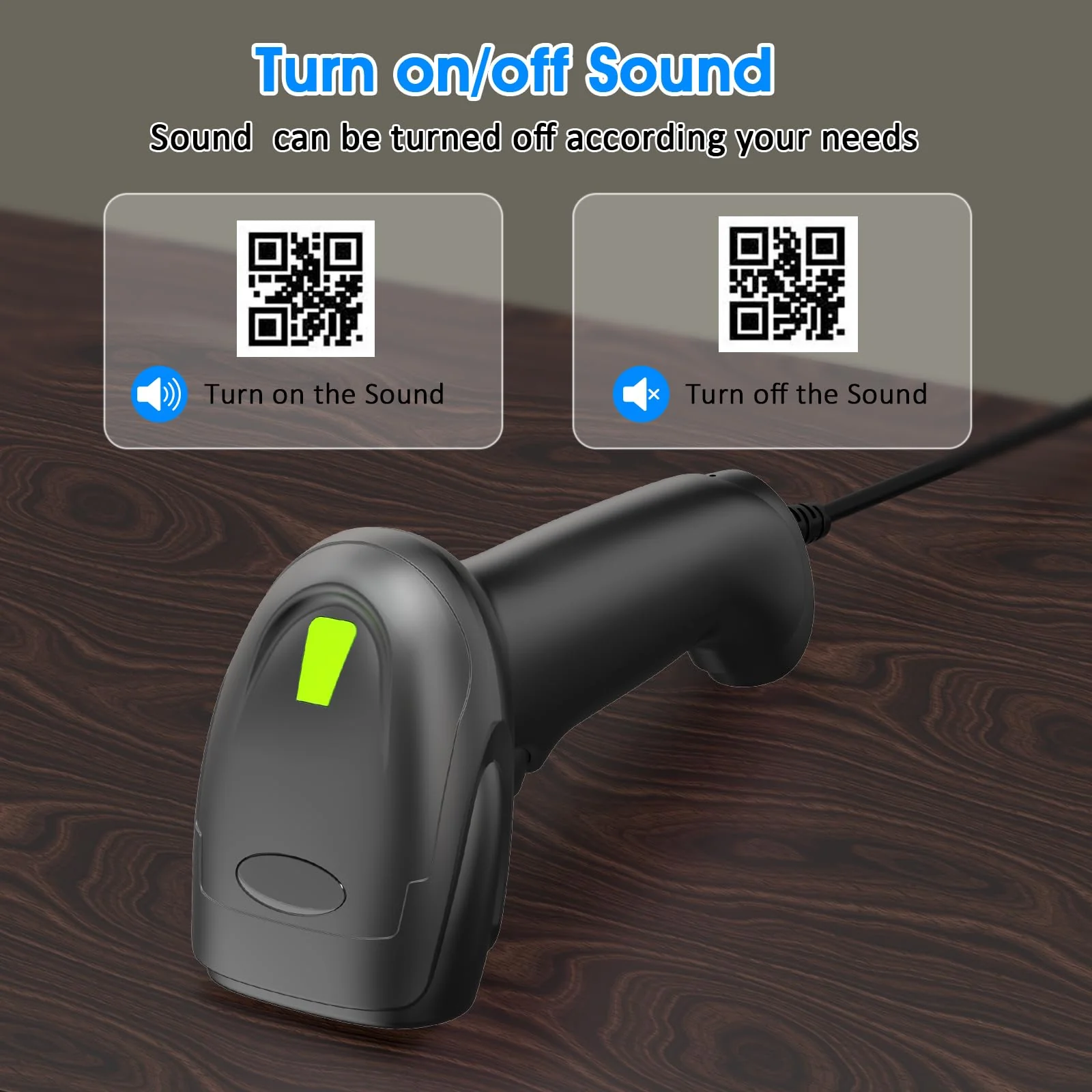 Symcode Barcode Scanner with Stand USB Wired Inventory 2D 1D QR Code Scanner with Automatic Hands-Free Scanning Barcode Reader Scanner for Computer POS MAC - Image 7