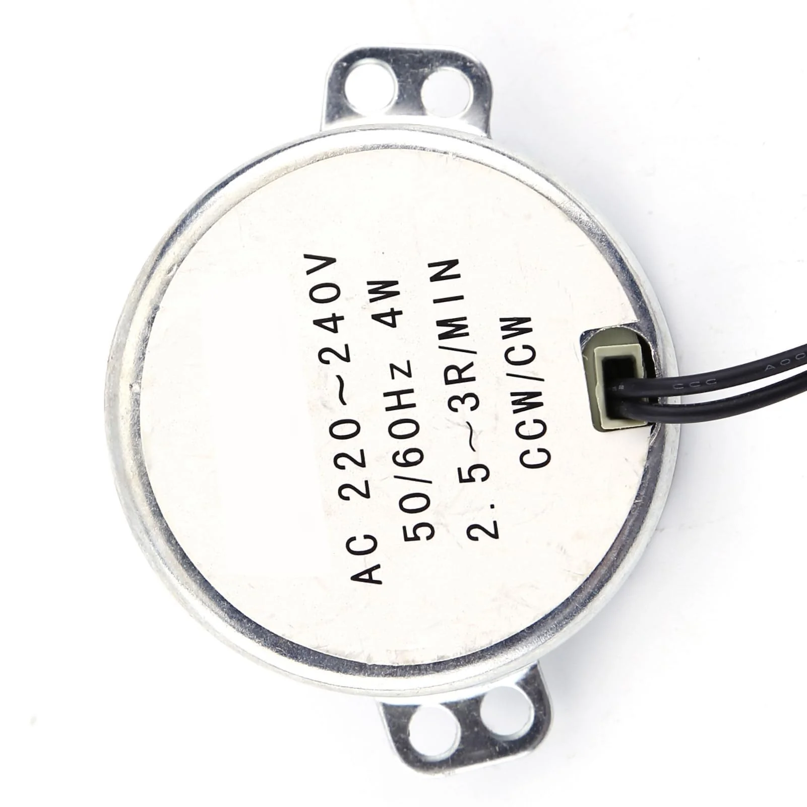 Synchronous Motor, 50/60Hz Frequency 220-240V AC Synchronous Motor Gear Motor 4W Gear Motor CW/CCW, Pyramid Motor Quiet for Microwave Oven Turntable (2.5-3RPM) 2,5–3 U/min - Image 3