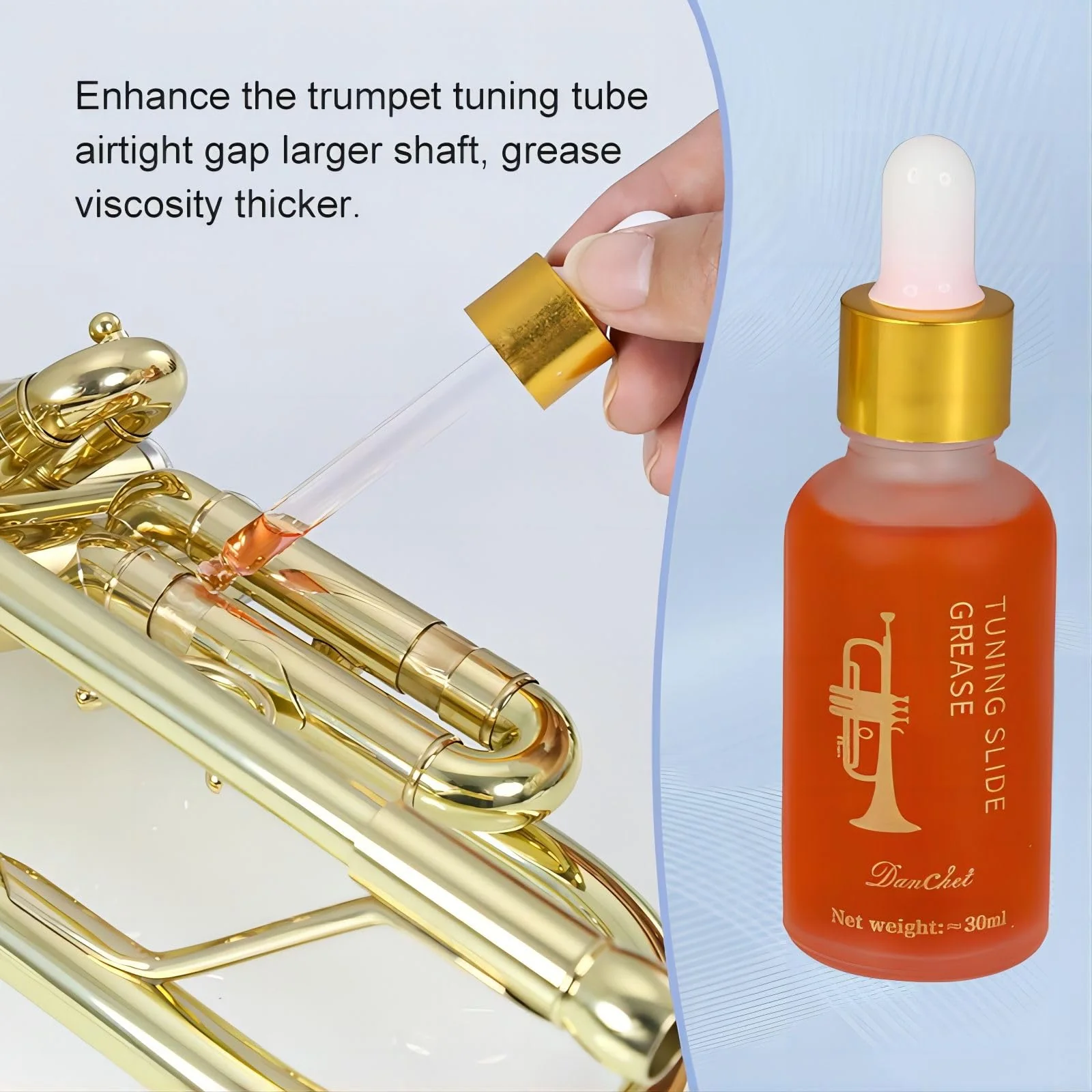 Synthetic Piston Oil and Tuning Slide Grease Set for Trumpet, Trombone, French Horn, Tuba, Euphonium and Other Brass Instruments 2 in 1 - Image 4