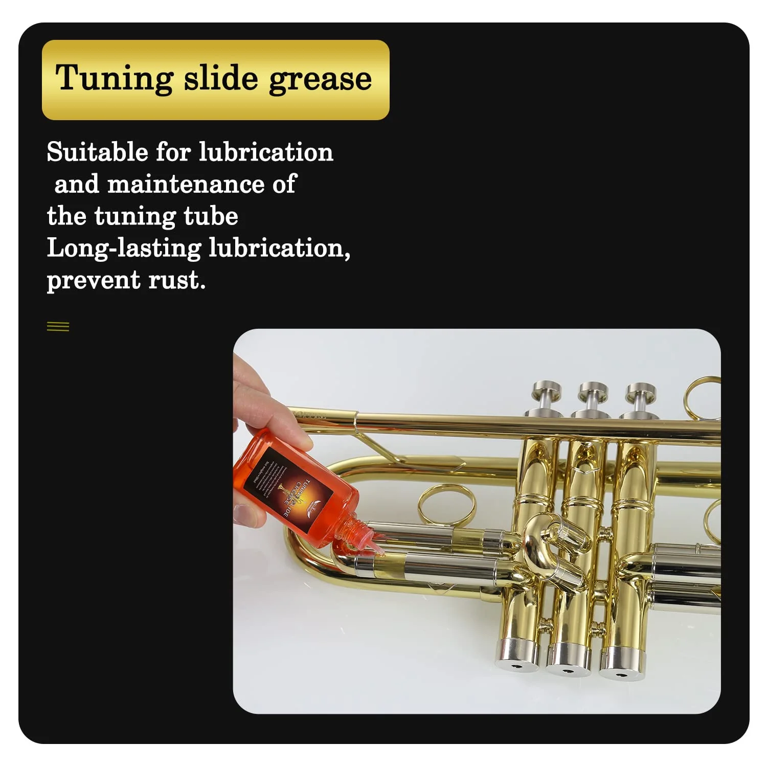 Synthetic Valve Oil,Tuning Slide Grease for Trumpet,Trombone,French Horn,Tuba,Euphonium and Other Brass Instruments…… - Image 4