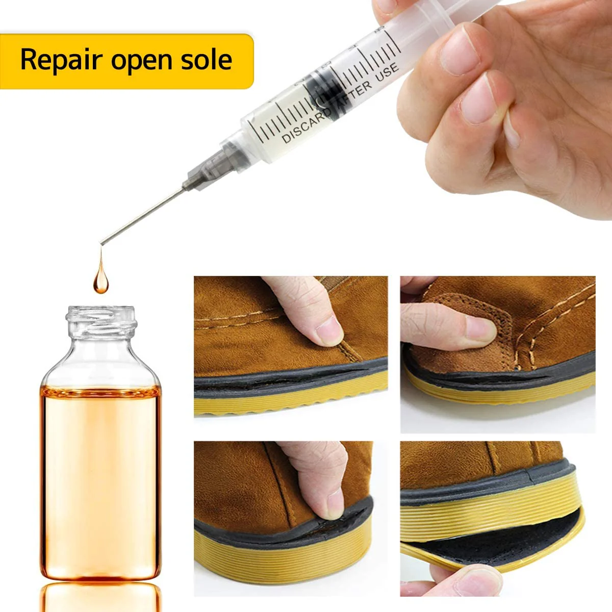 Syringe Set with Blunt Needles, 1ml, 3ml, 5ml, 10ml with 14g, 15g, 16g, 18g, 20g Blunt Needles and Syringe Cap for DIY Craft Refill Glue, Industrial Applications (8 Pieces) Pack of 8 - Image 5