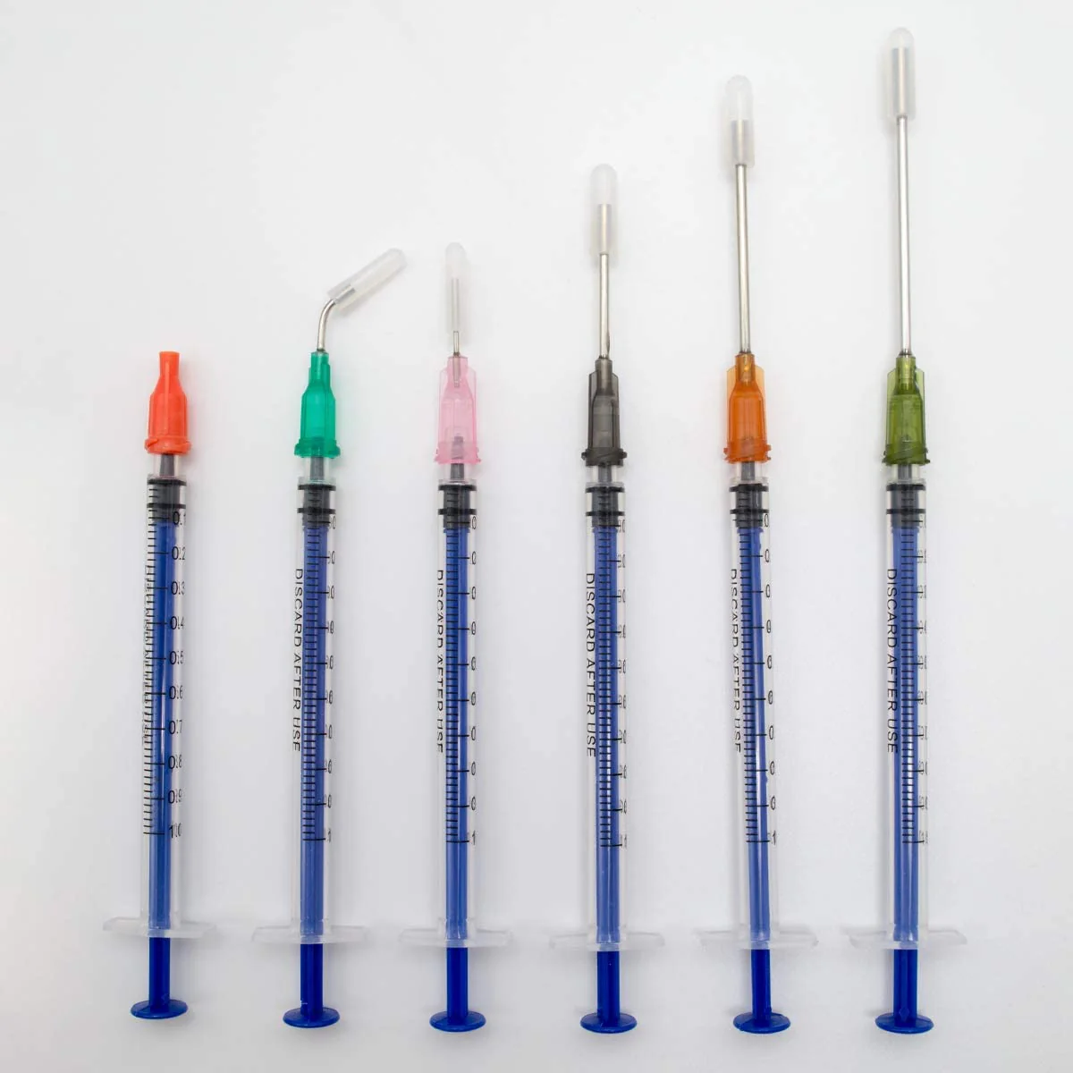 Syringe Set with Blunt Needles, 1ml, 3ml, 5ml, 10ml with 14g, 15g, 16g, 18g, 20g Blunt Needles and Syringe Cap for DIY Craft Refill Glue, Industrial Applications (8 Pieces) Pack of 8 - Image 8