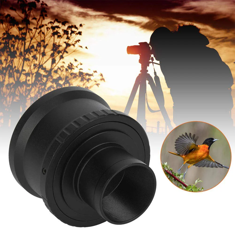 T2-NEX Metal 1.25 inch Telescope Mount Adapter Ring to fit for NEX E Mount Camera, Black - Image 3
